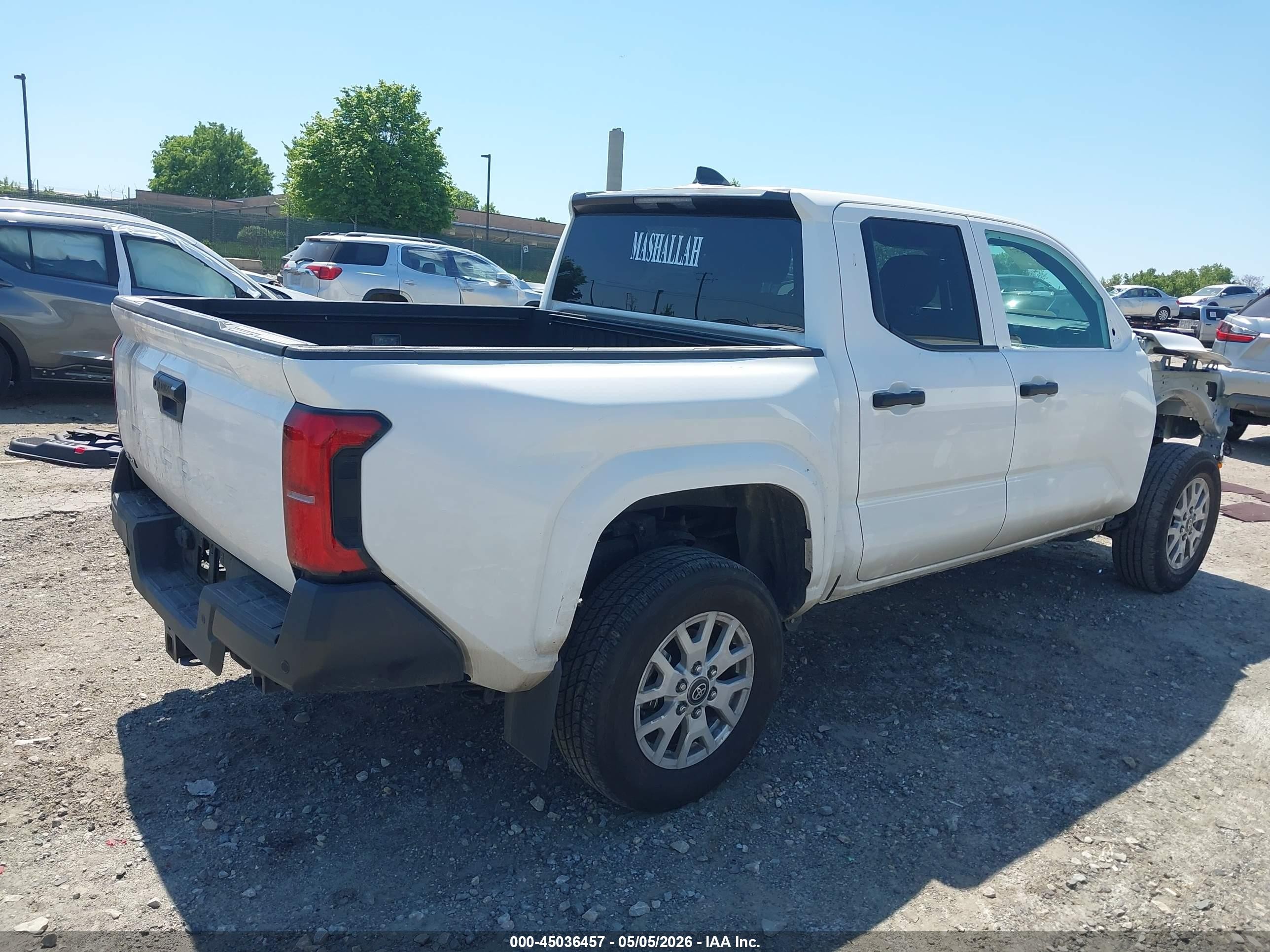 2024 Toyota Tacoma Sr Белый vin: 3TYLD5KN1RT007514