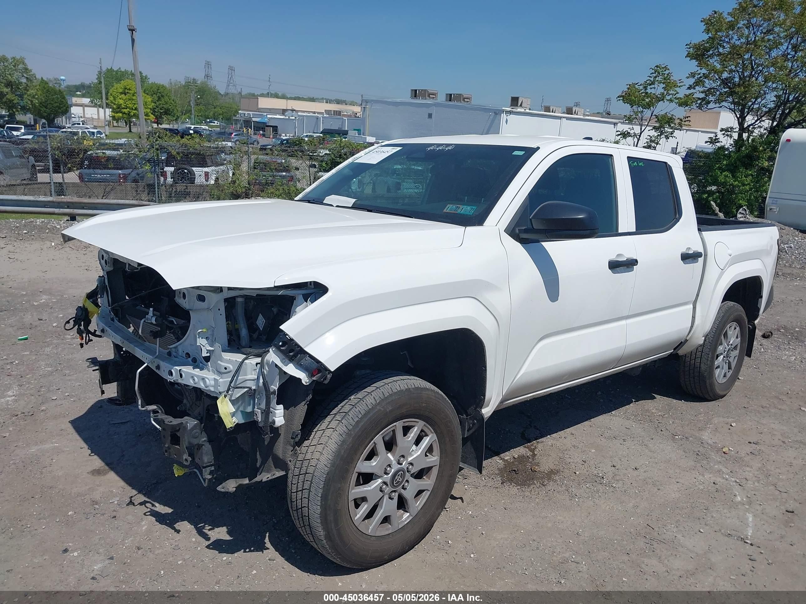 2024 Toyota Tacoma Sr Белый vin: 3TYLD5KN1RT007514