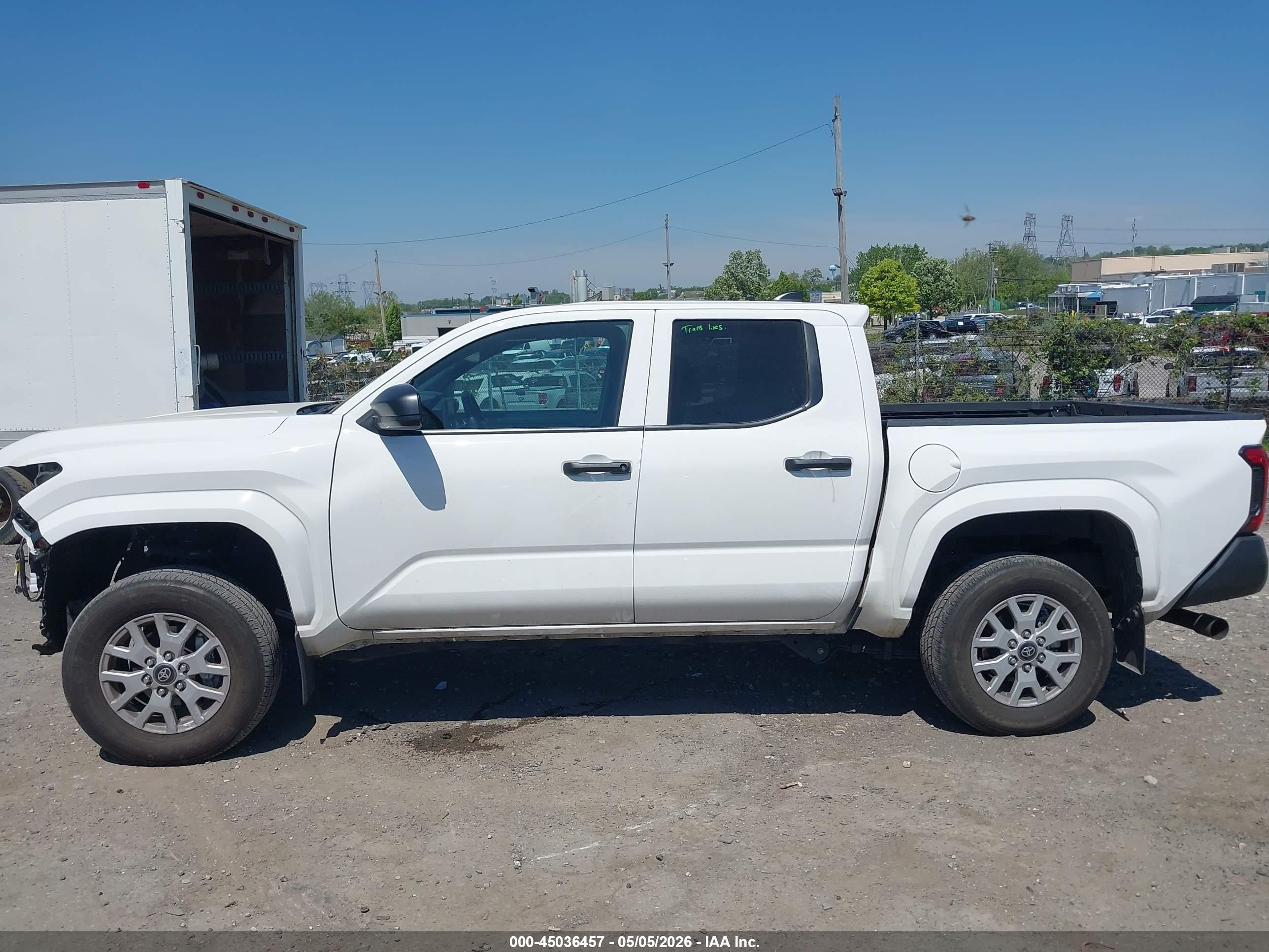 2024 Toyota Tacoma Sr Белый vin: 3TYLD5KN1RT007514