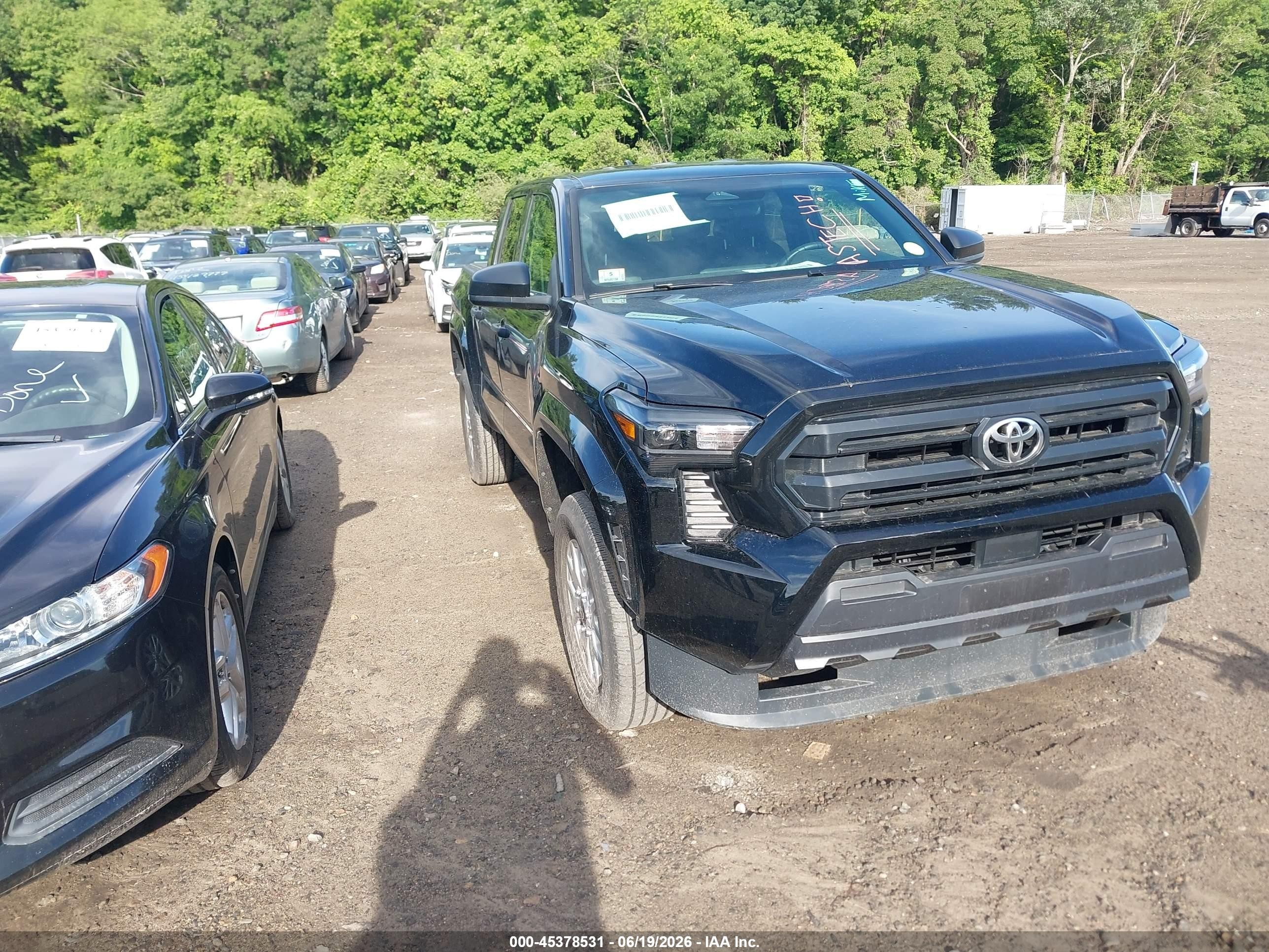 2025 Toyota Tacoma Sr Black vin: 3TYLD5KN3ST016897