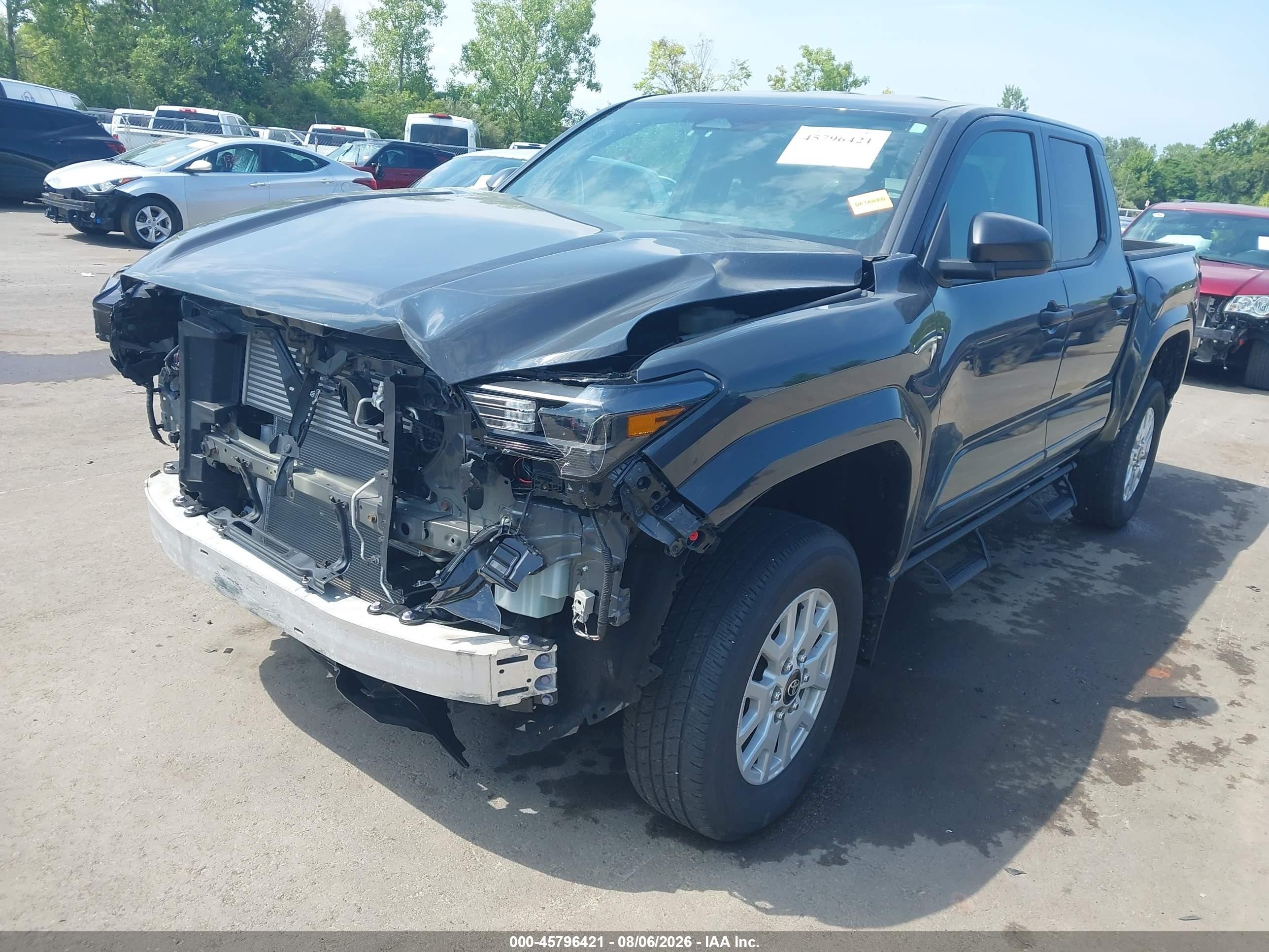 2024 Toyota Tacoma Sr Gray vin: 3TYLD5KN9RT004716