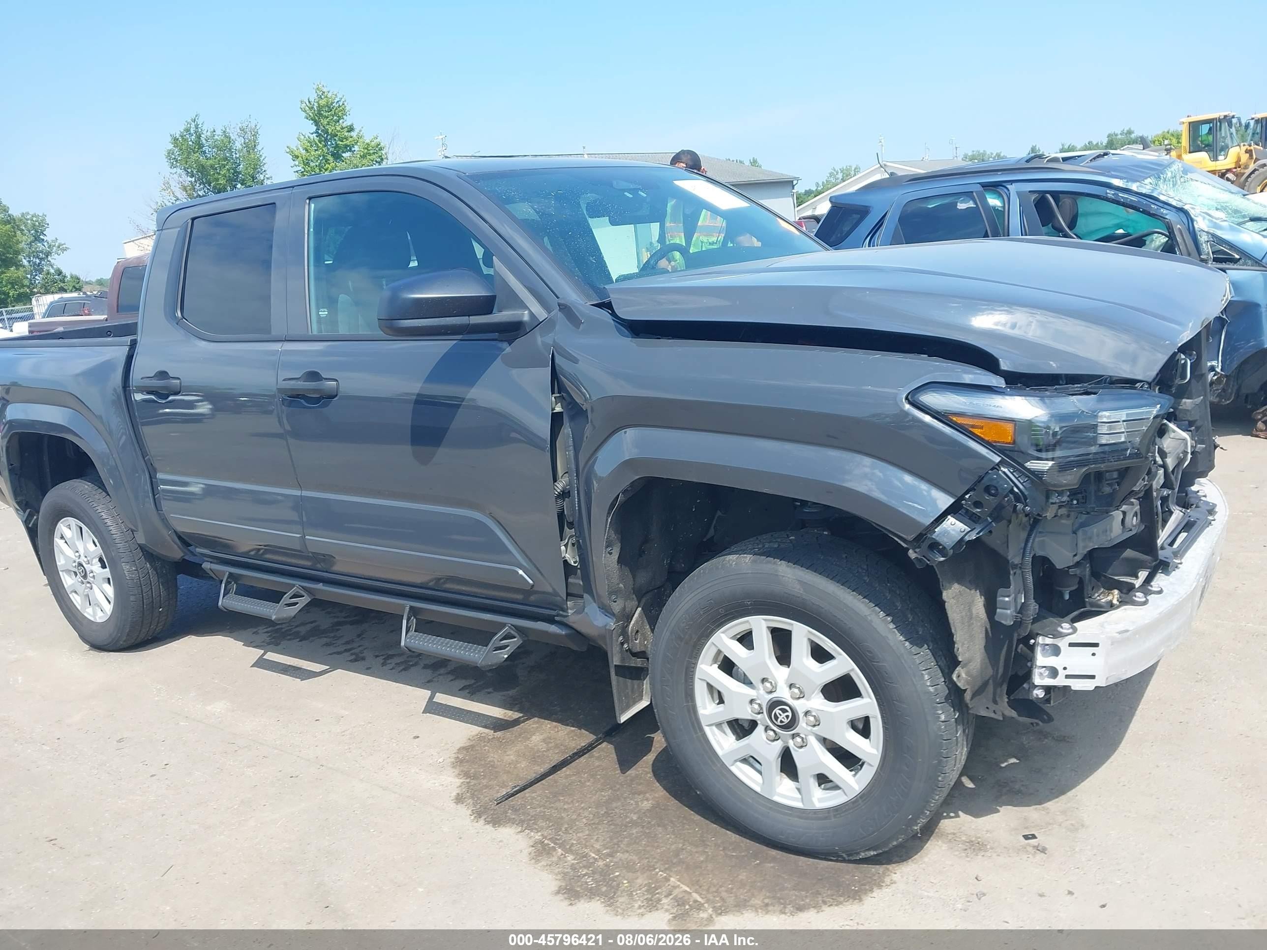 2024 Toyota Tacoma Sr Gray vin: 3TYLD5KN9RT004716