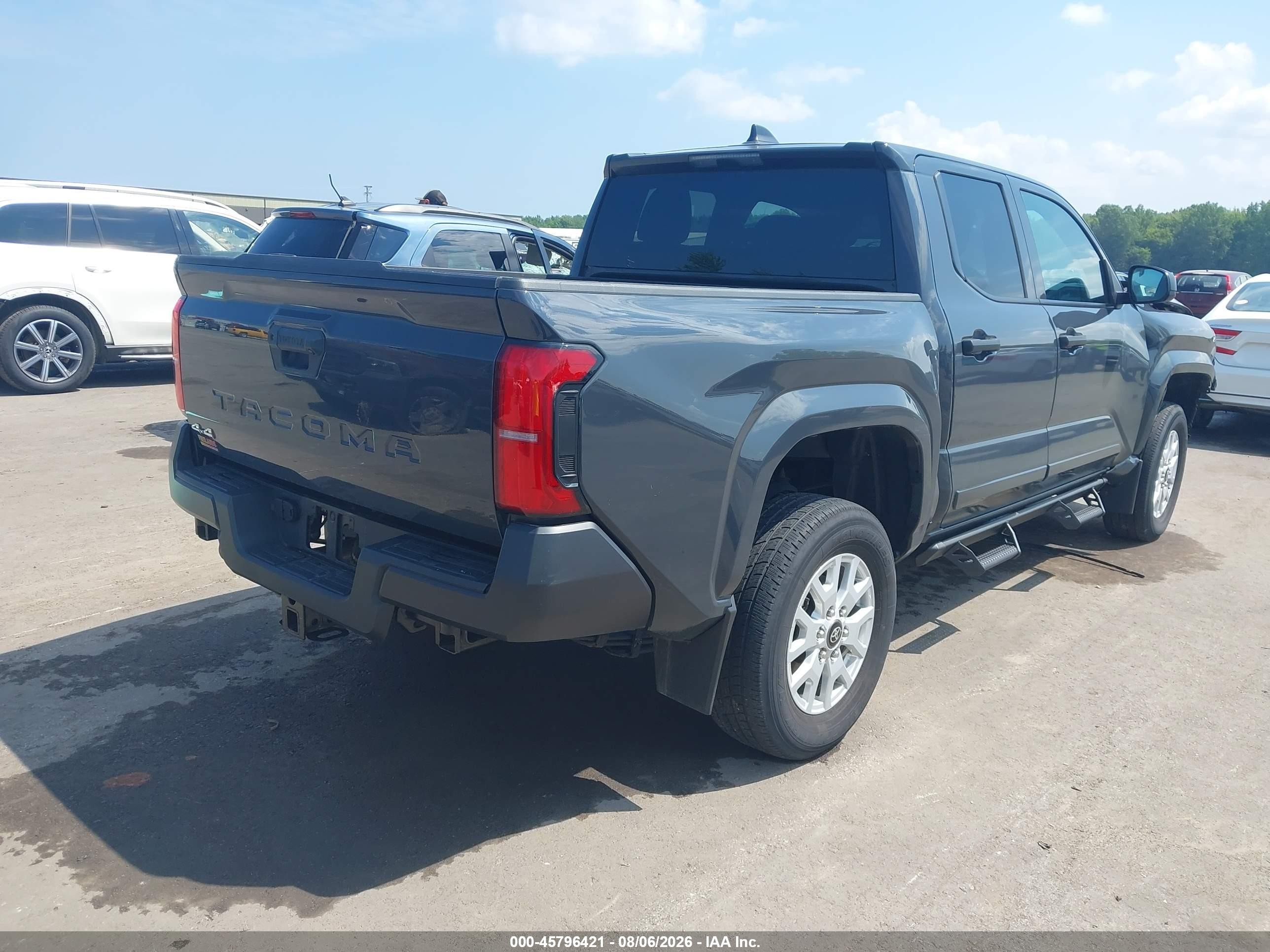 2024 Toyota Tacoma Sr Gray vin: 3TYLD5KN9RT004716