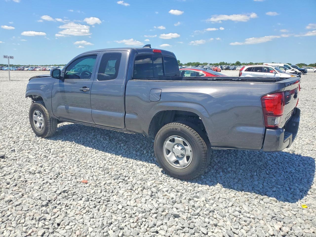 2021 Toyota Tacoma Sr Серый vin: 3TYRX5GN1MT030326