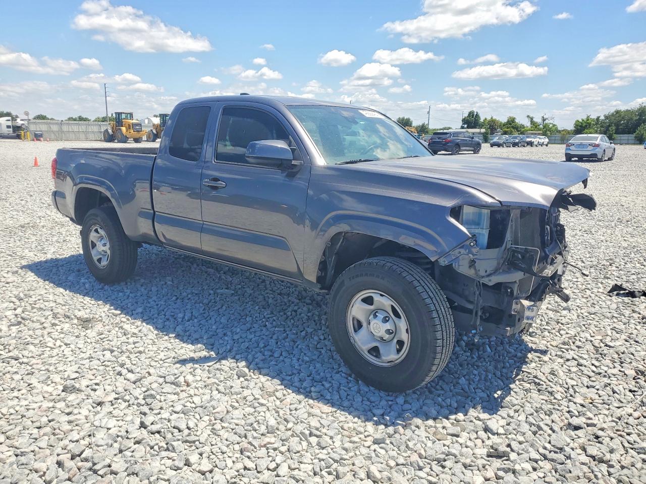 2021 Toyota Tacoma Sr Серый vin: 3TYRX5GN1MT030326