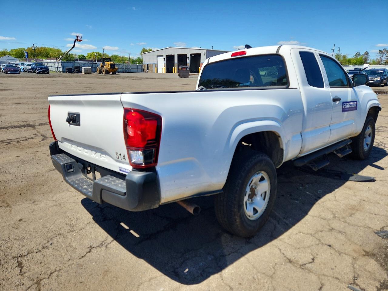 2023 Toyota Tacoma Sr White vin: 3TYRX5GN5PT076164