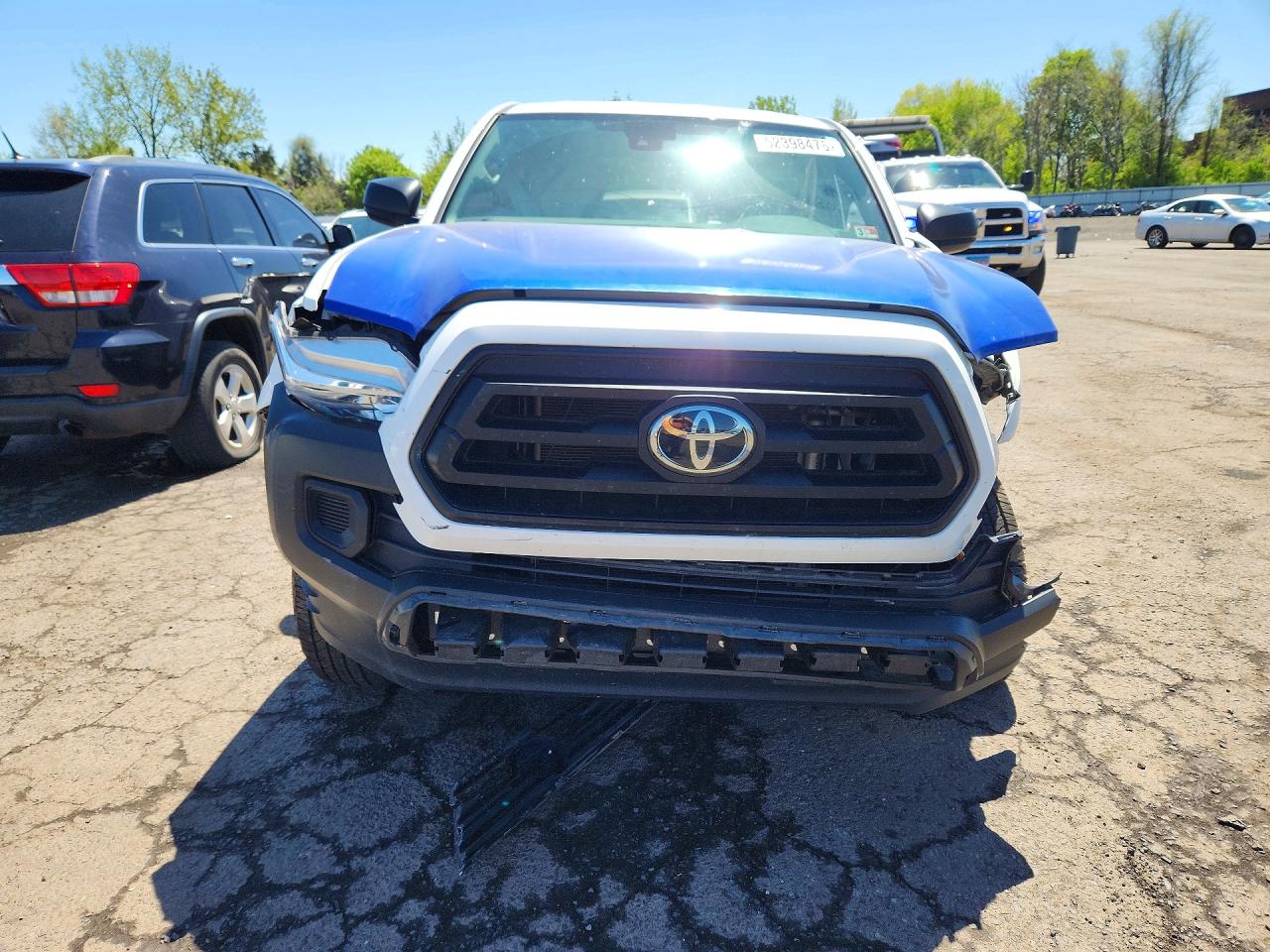 2023 Toyota Tacoma Sr White vin: 3TYRX5GN5PT076164