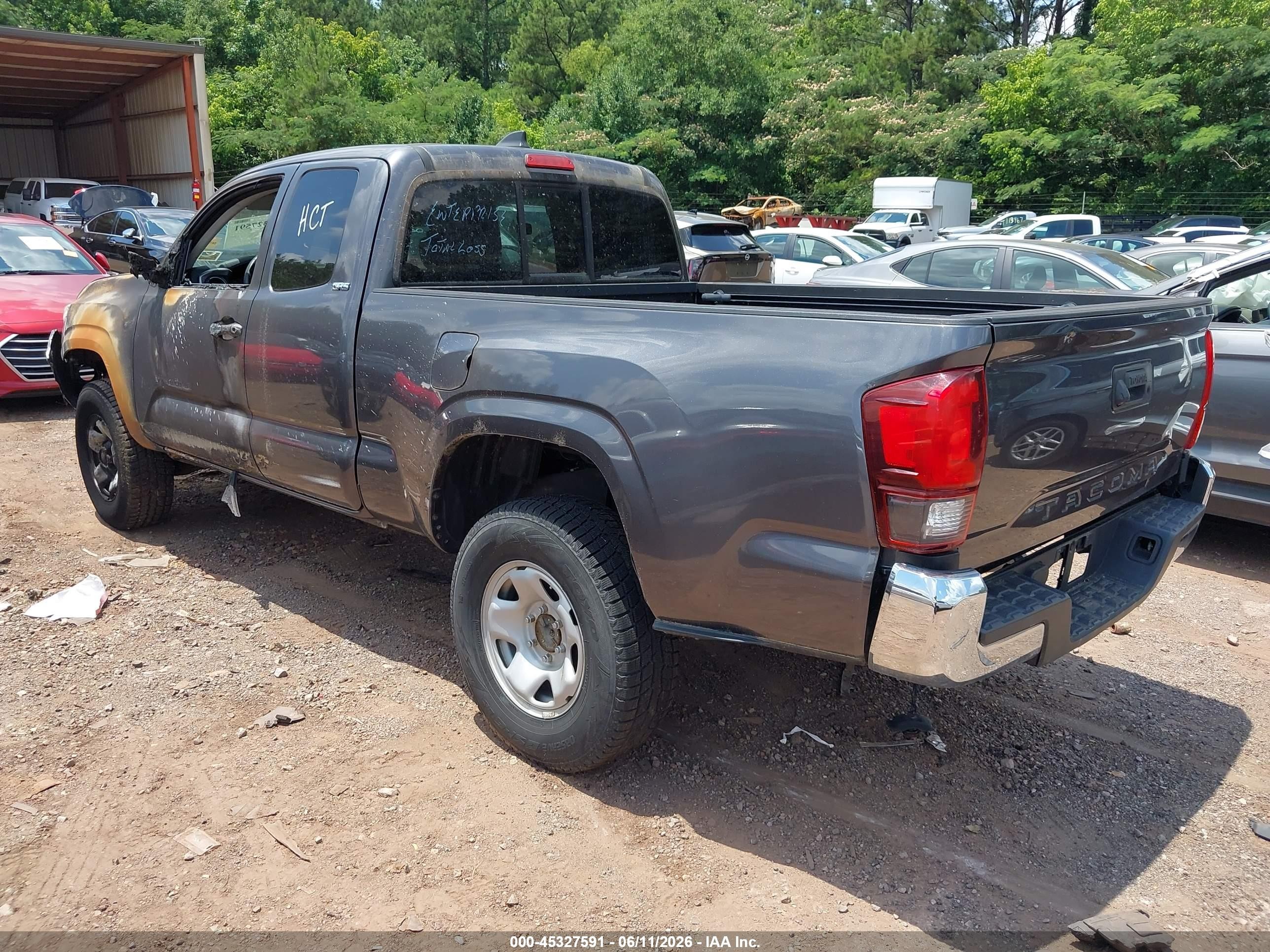 2021 Toyota Tacoma Sr5 Gray vin: 3TYRX5GN6MT033769