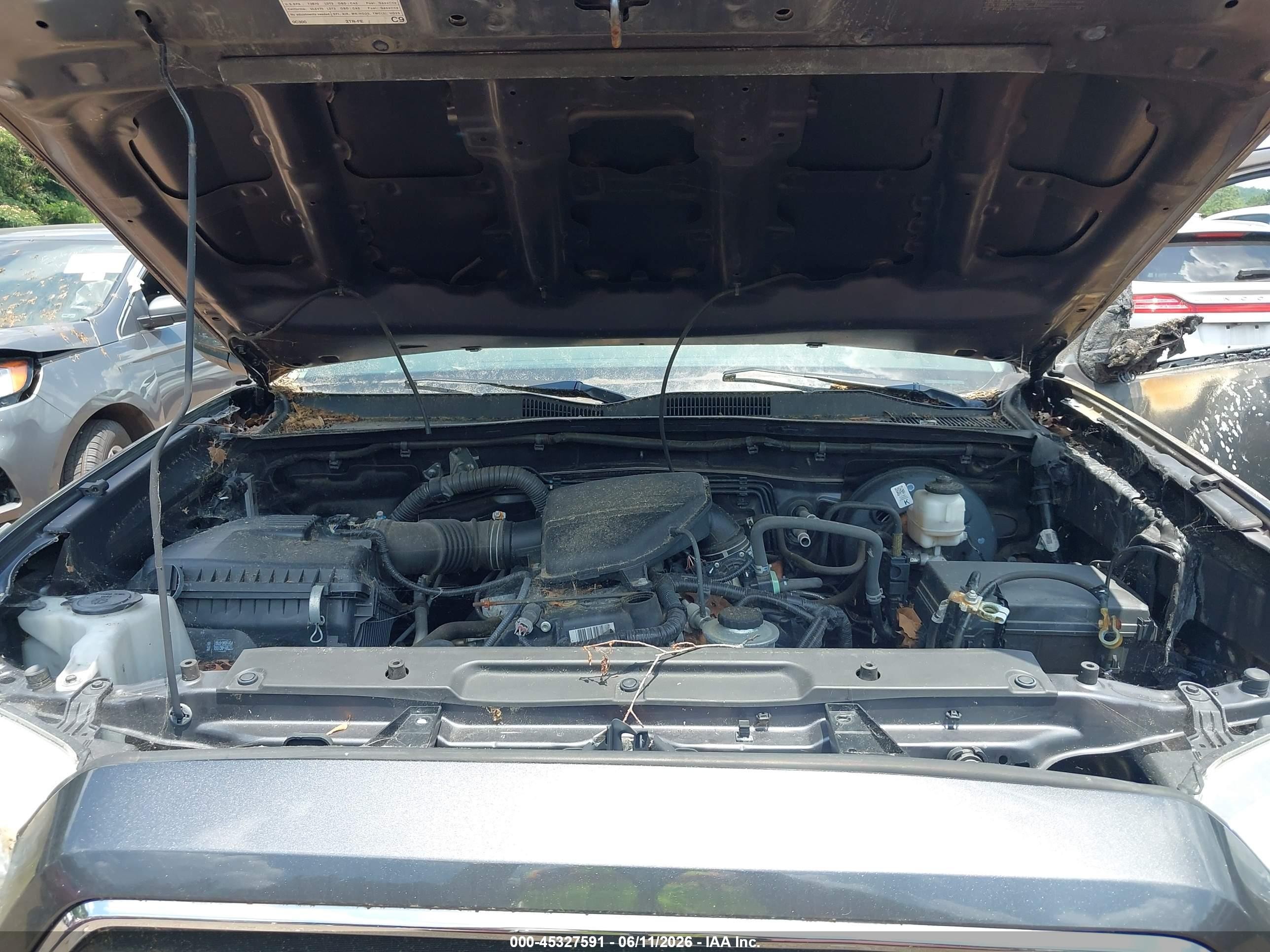 2021 Toyota Tacoma Sr5 Gray vin: 3TYRX5GN6MT033769