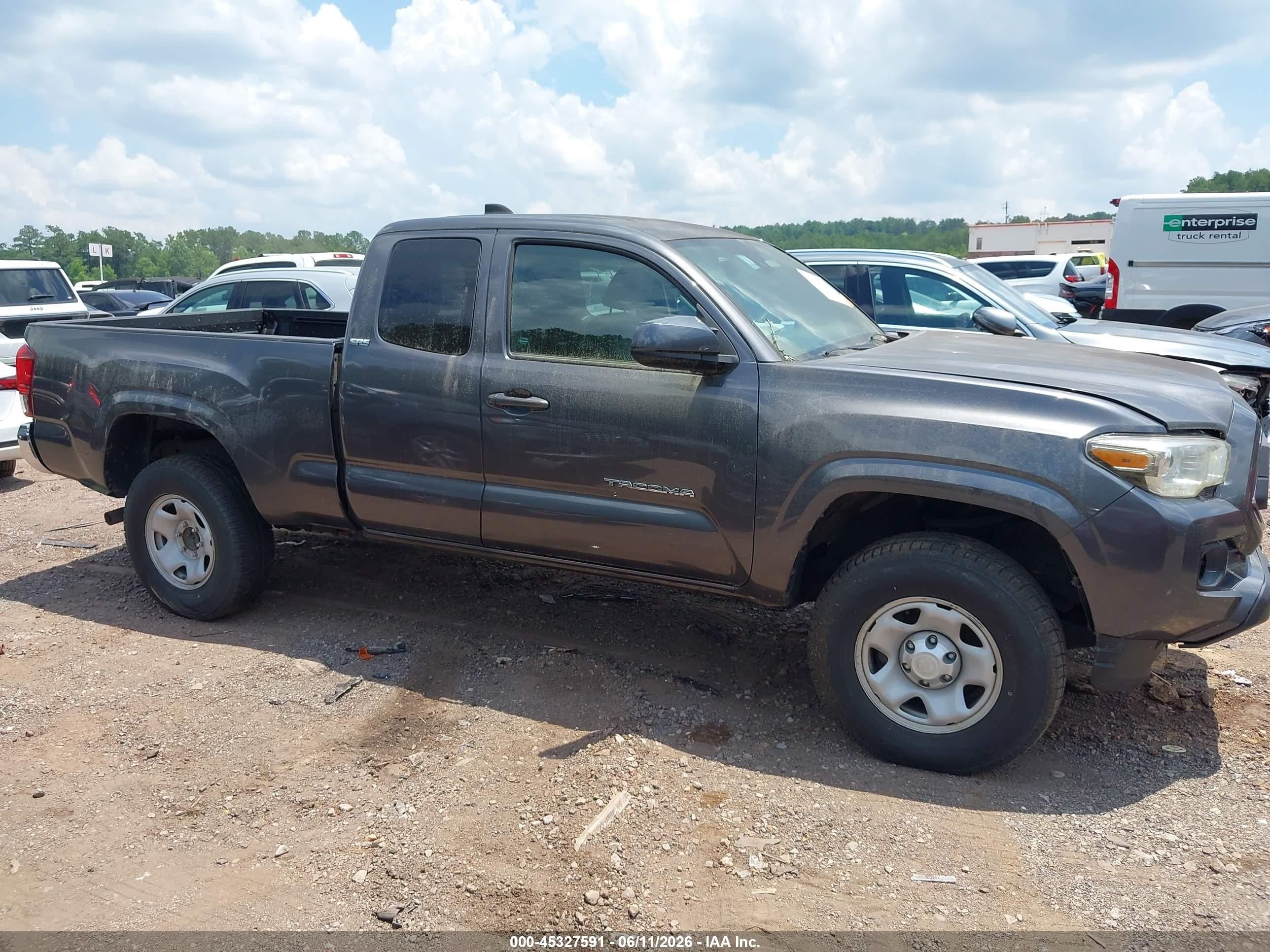 2021 Toyota Tacoma Sr5 Gray vin: 3TYRX5GN6MT033769
