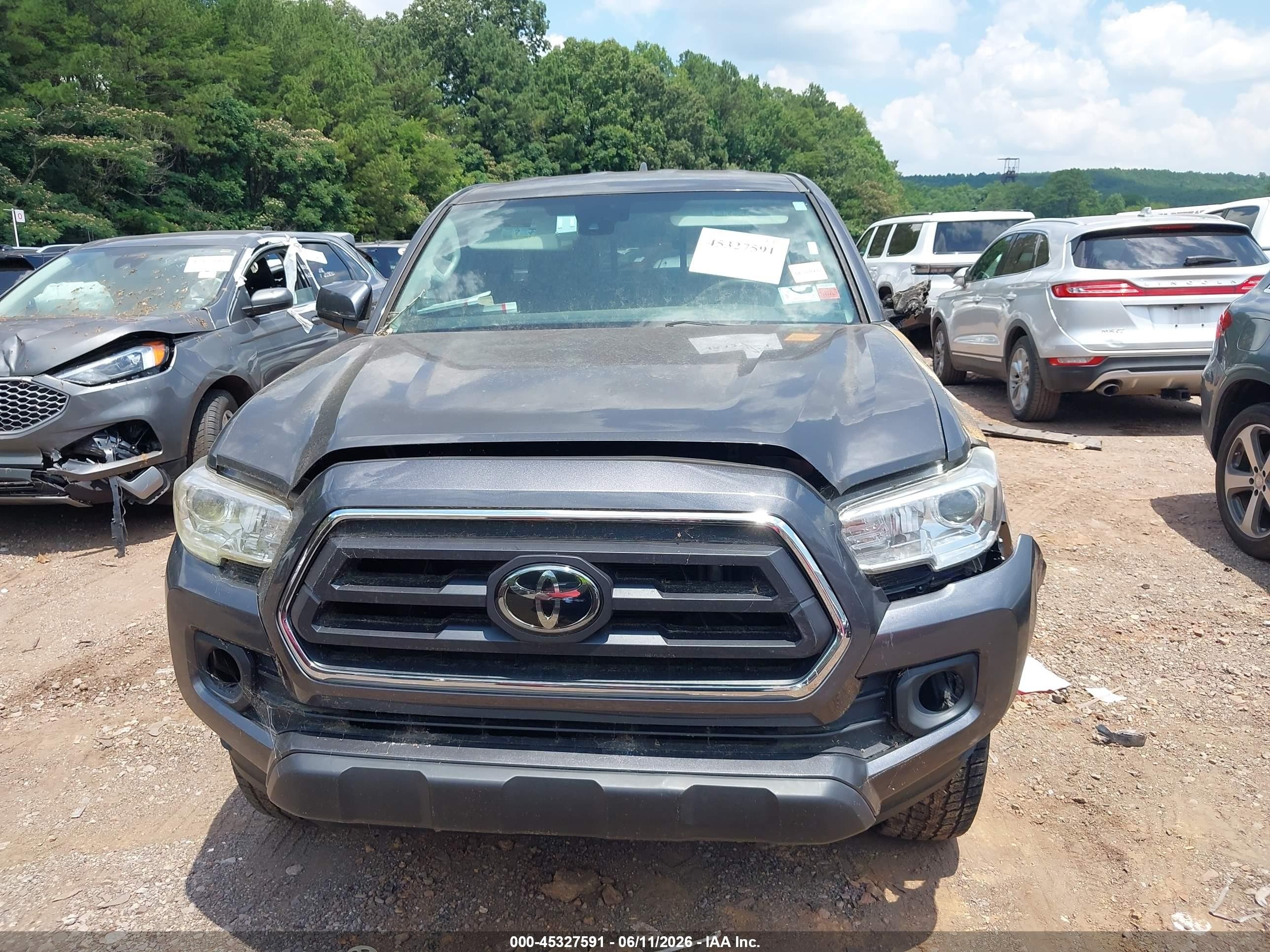 2021 Toyota Tacoma Sr5 Gray vin: 3TYRX5GN6MT033769