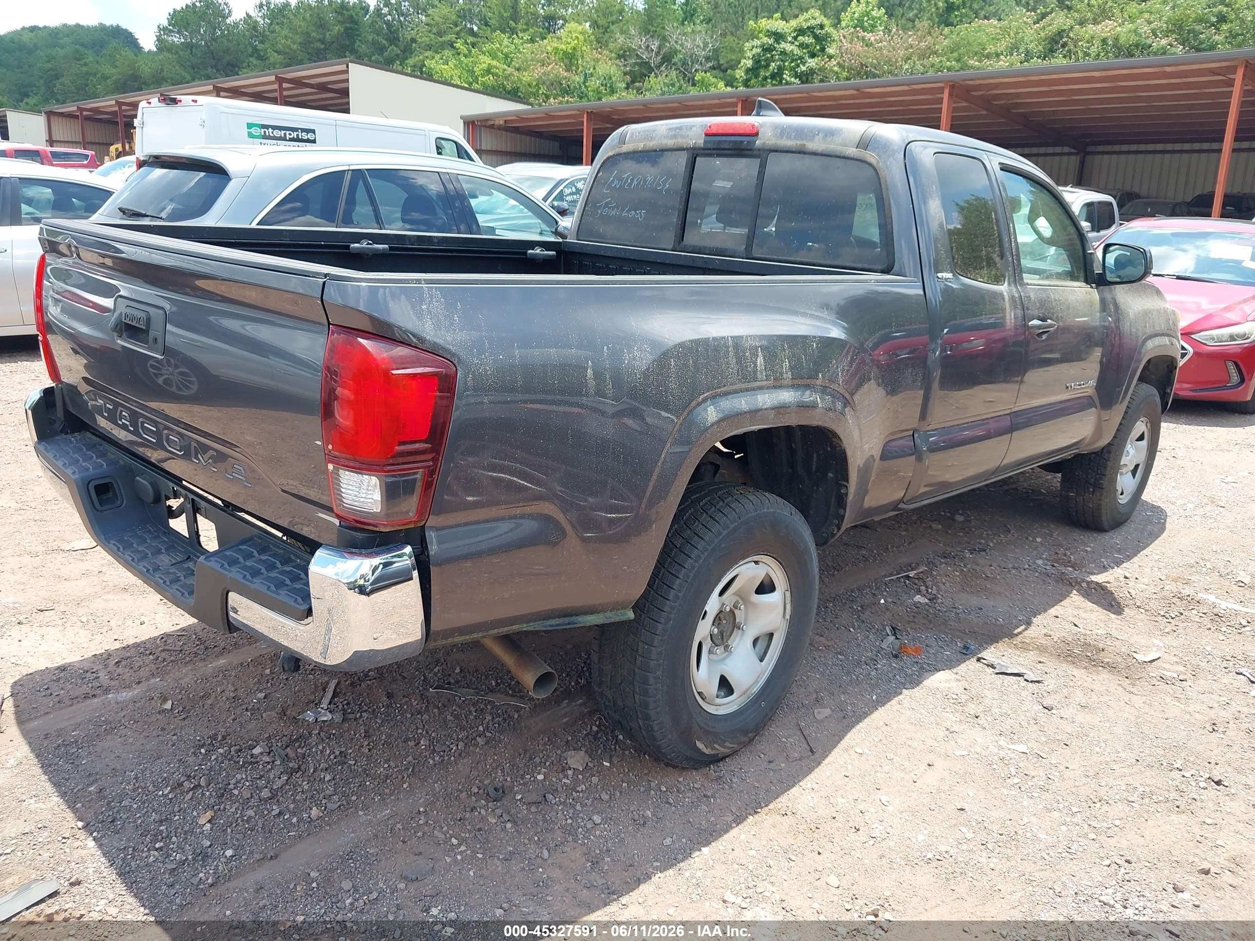 2021 Toyota Tacoma Sr5 Gray vin: 3TYRX5GN6MT033769