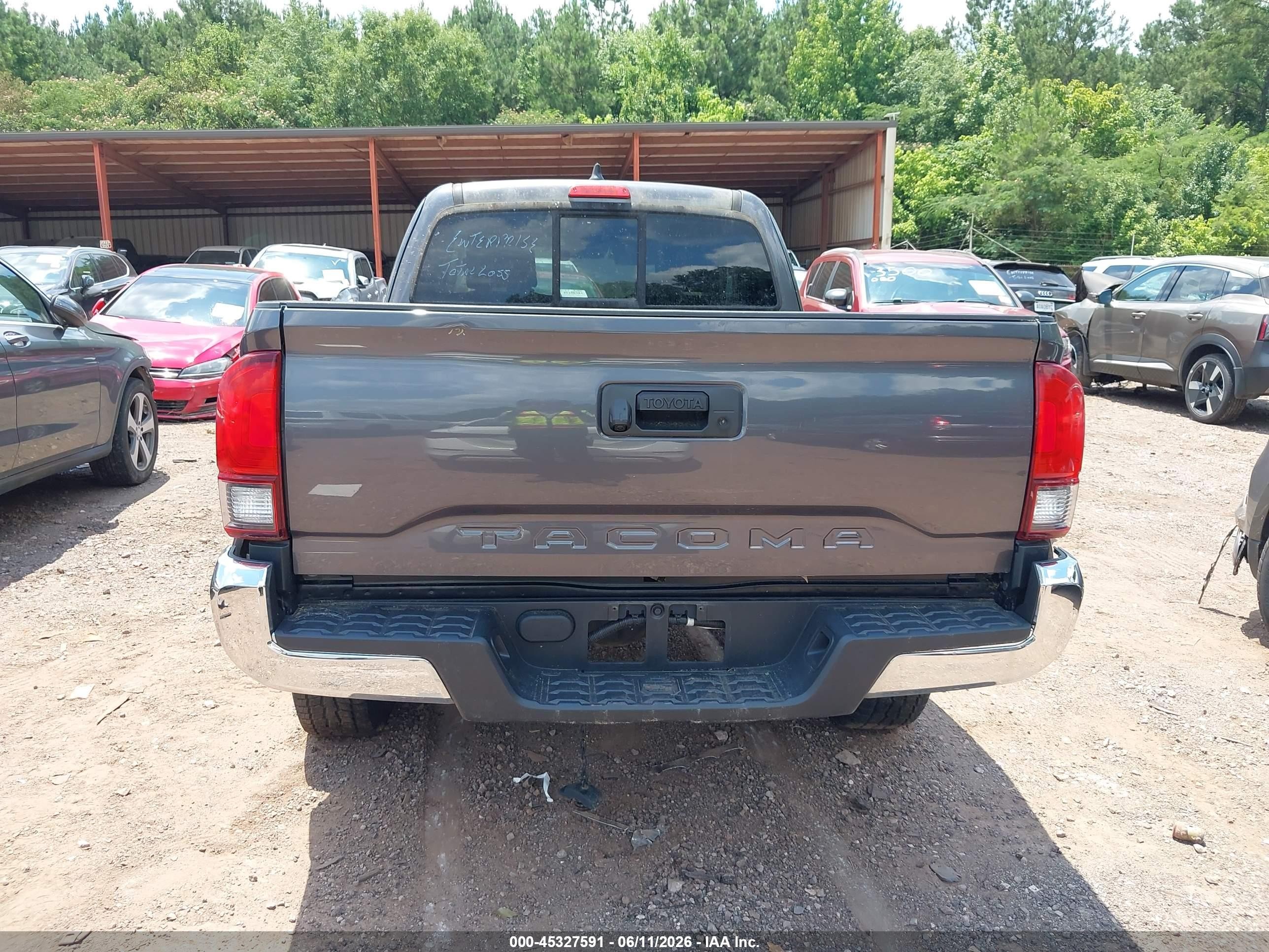 2021 Toyota Tacoma Sr5 Gray vin: 3TYRX5GN6MT033769