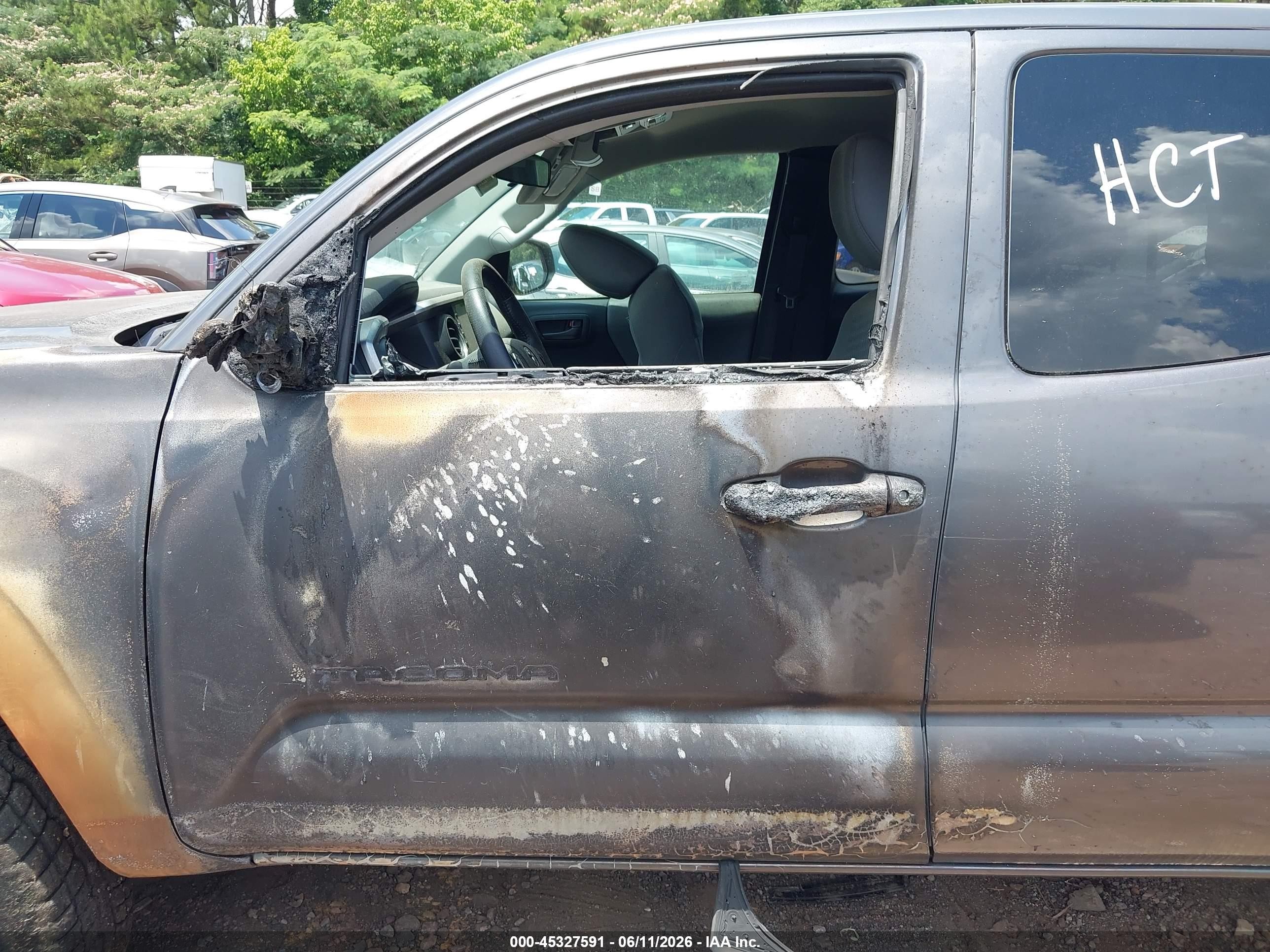 2021 Toyota Tacoma Sr5 Gray vin: 3TYRX5GN6MT033769