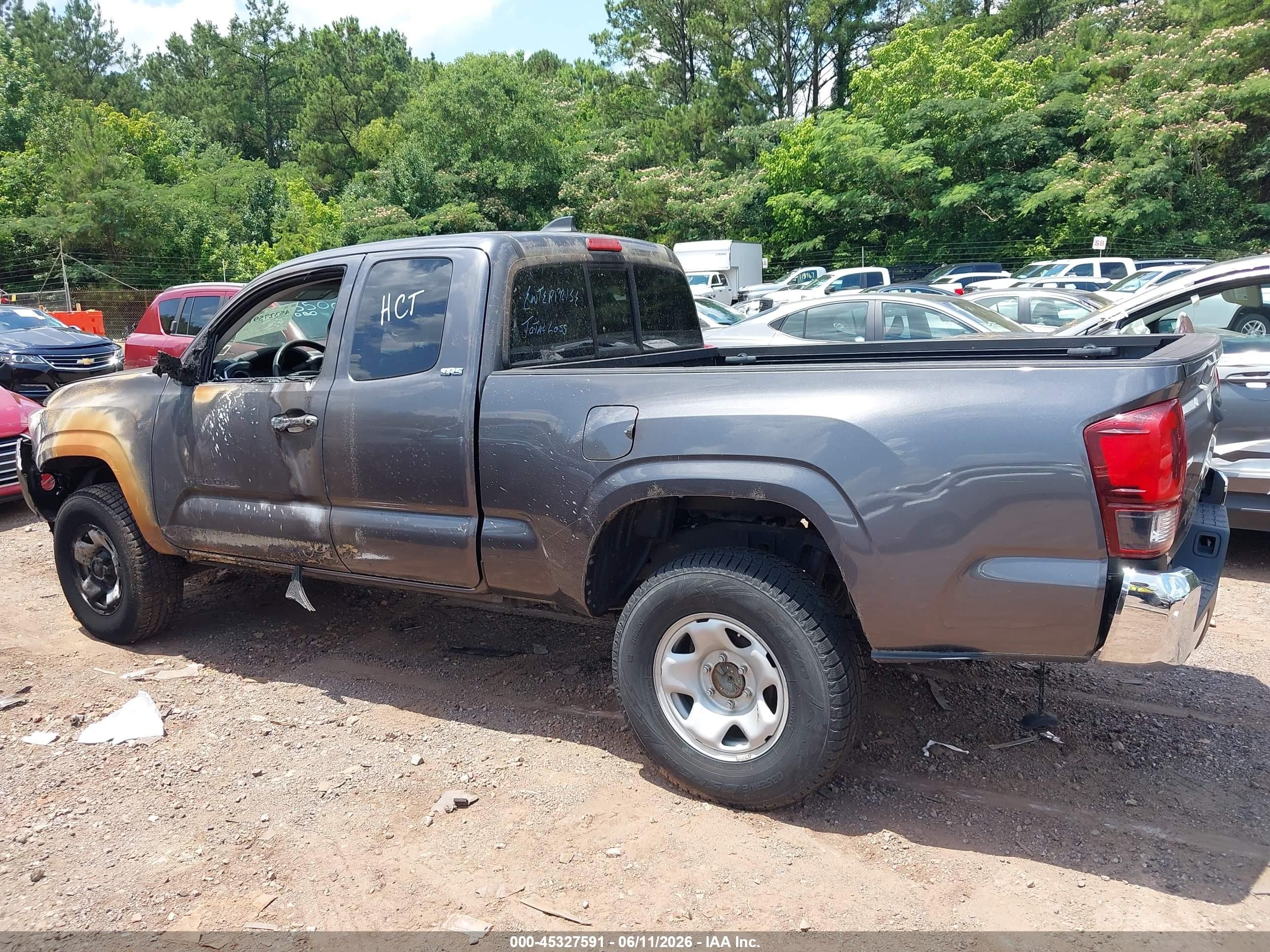 2021 Toyota Tacoma Sr5 Gray vin: 3TYRX5GN6MT033769