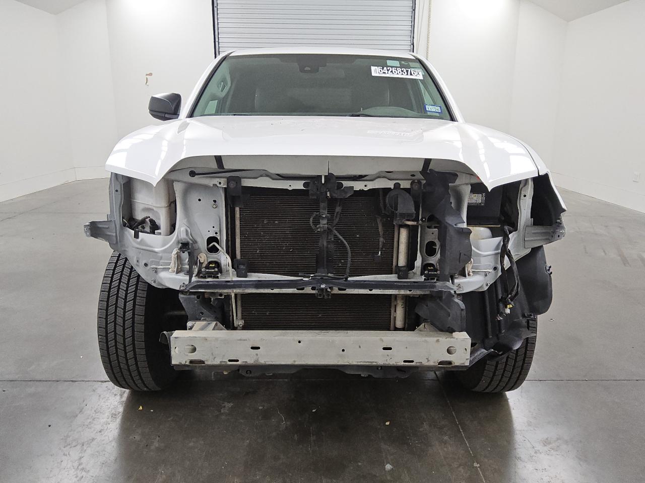 2022 Toyota Tacoma Sr White vin: 3TYRX5GN6NT053621 Damage: Grille, Missing, Replacement Required