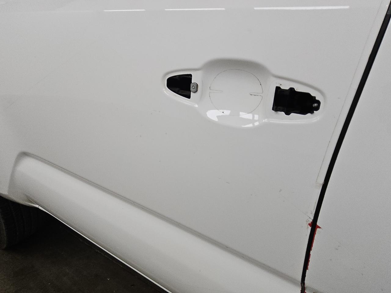 2022 Toyota Tacoma Sr White vin: 3TYRX5GN6NT053621 Damage: Left Front Door Handle, Missing, Replacement Required