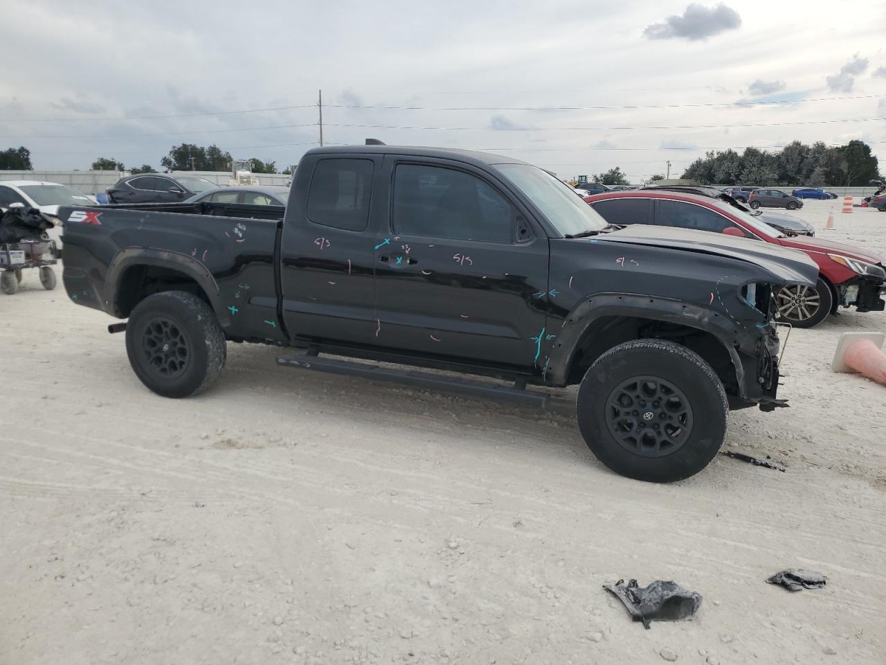 2021 Toyota Tacoma Access Cab Черный vin: 3TYRX5GN7MT008556