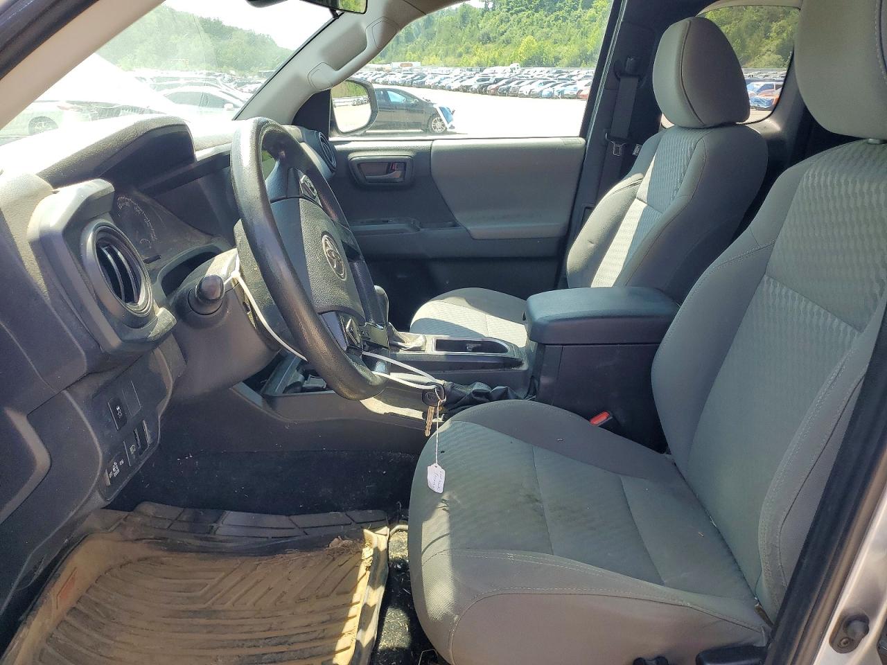 2023 Toyota Tacoma Sr Silver vin: 3TYRX5GNXPT078363