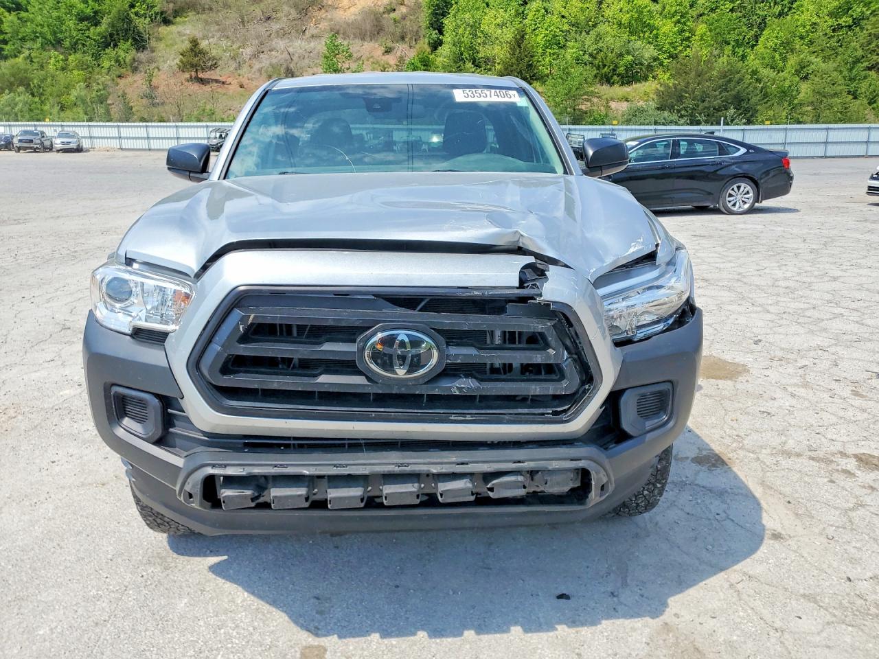2023 Toyota Tacoma Sr Silver vin: 3TYRX5GNXPT078363