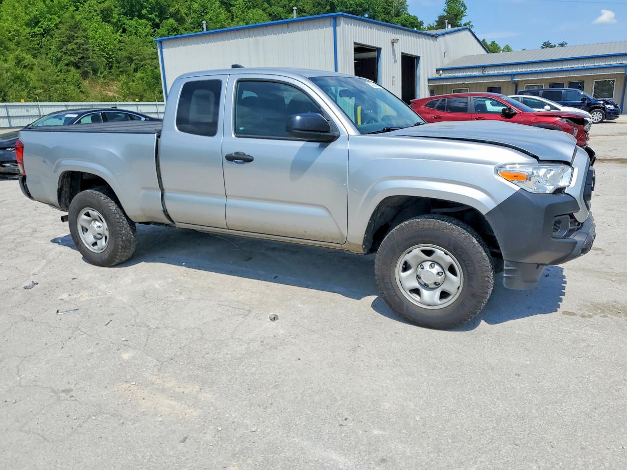 2023 Toyota Tacoma Sr Silver vin: 3TYRX5GNXPT078363