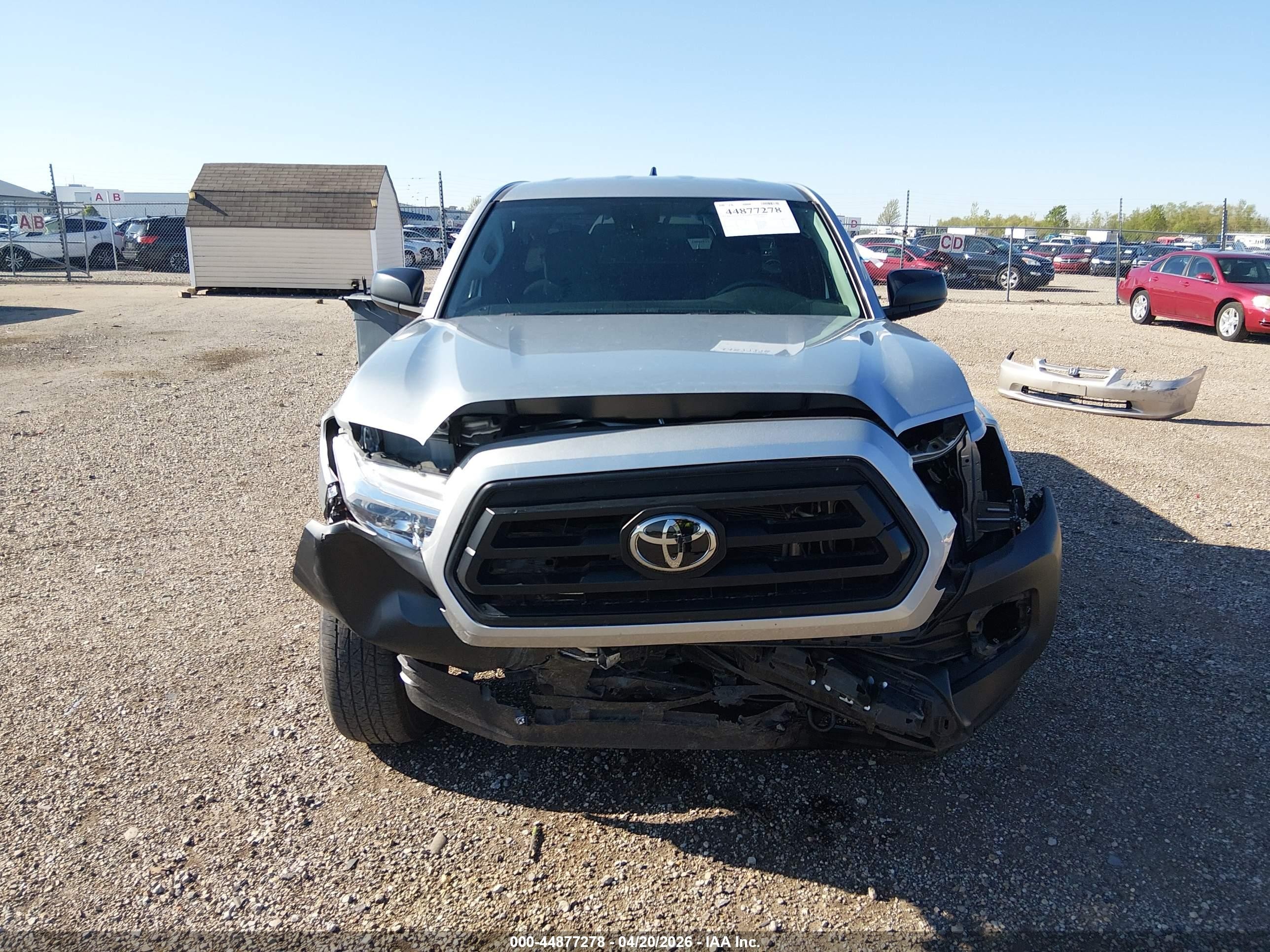 2023 Toyota Tacoma Sr Серебряный vin: 3TYRX5GNXPT085054