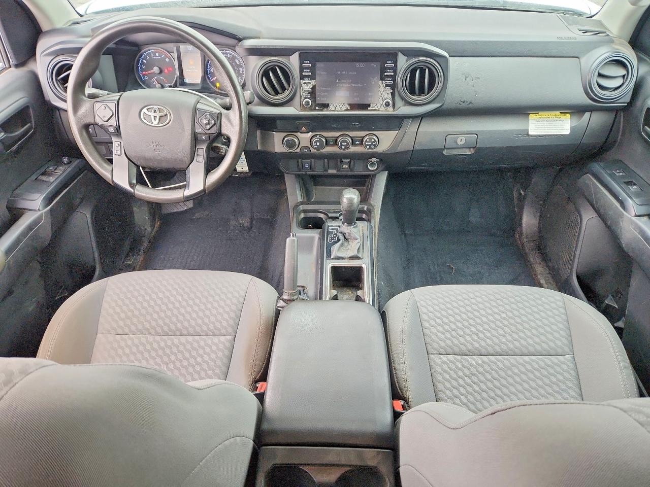 2022 Toyota Tacoma Sr White vin: 3TYSX5EN0NT016259