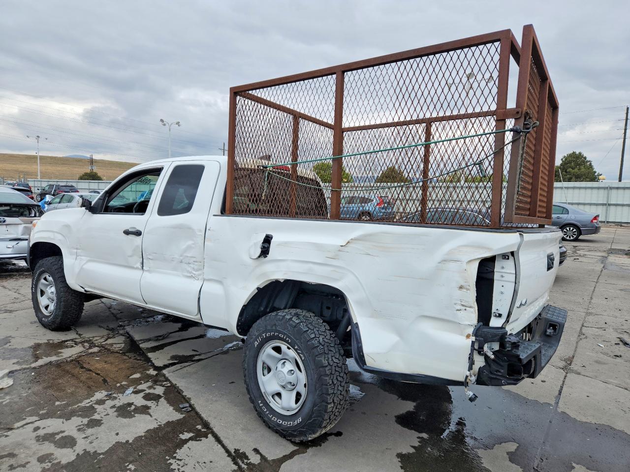 2022 Toyota Tacoma Sr White vin: 3TYSX5EN0NT016259