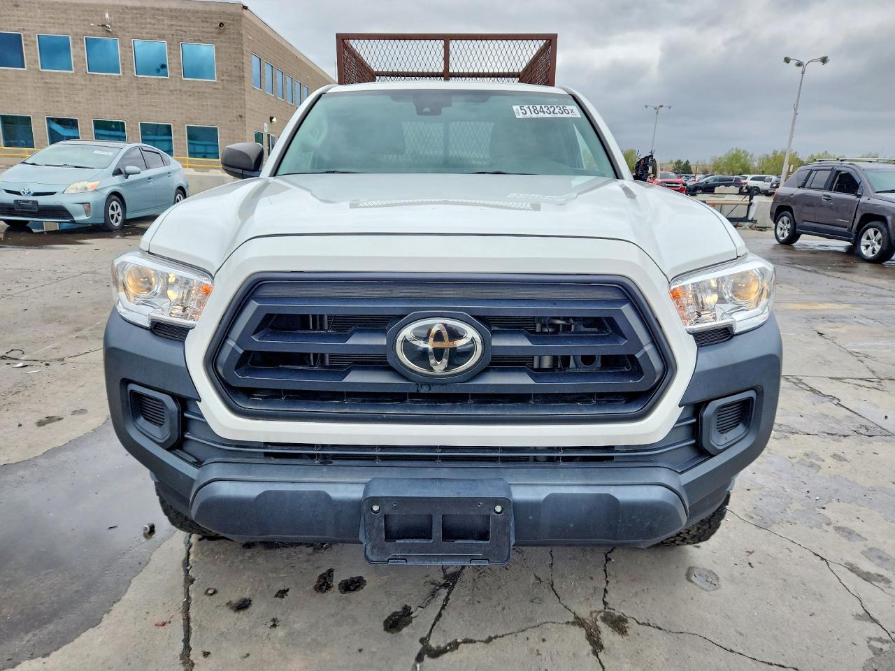 2022 Toyota Tacoma Sr White vin: 3TYSX5EN0NT016259
