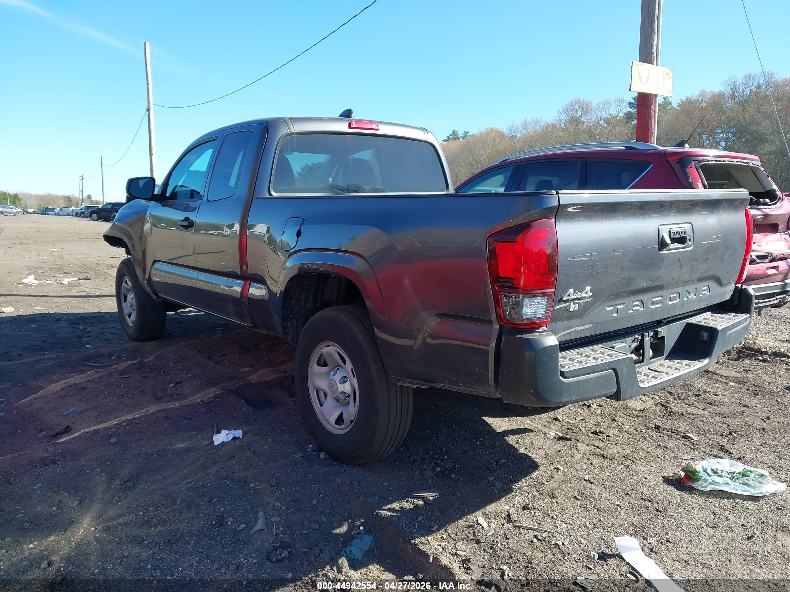 2022 Toyota Tacoma Sr Gray vin: 3TYSX5EN4NT014062