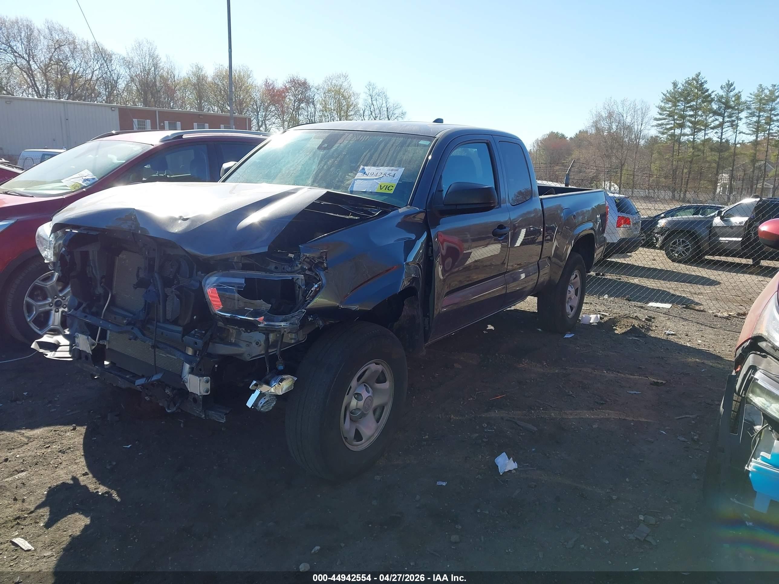 2022 Toyota Tacoma Sr Gray vin: 3TYSX5EN4NT014062