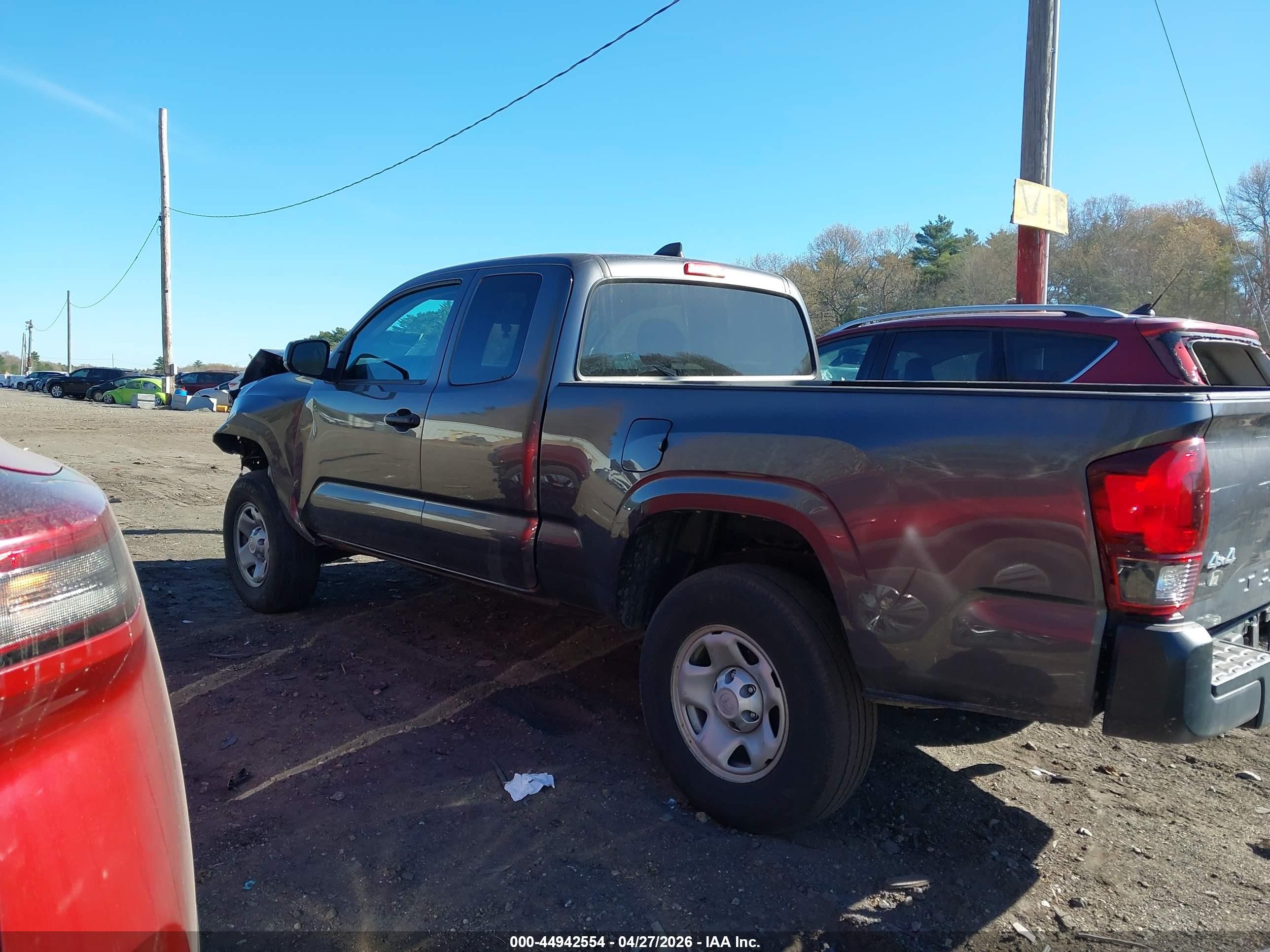 2022 Toyota Tacoma Sr Gray vin: 3TYSX5EN4NT014062