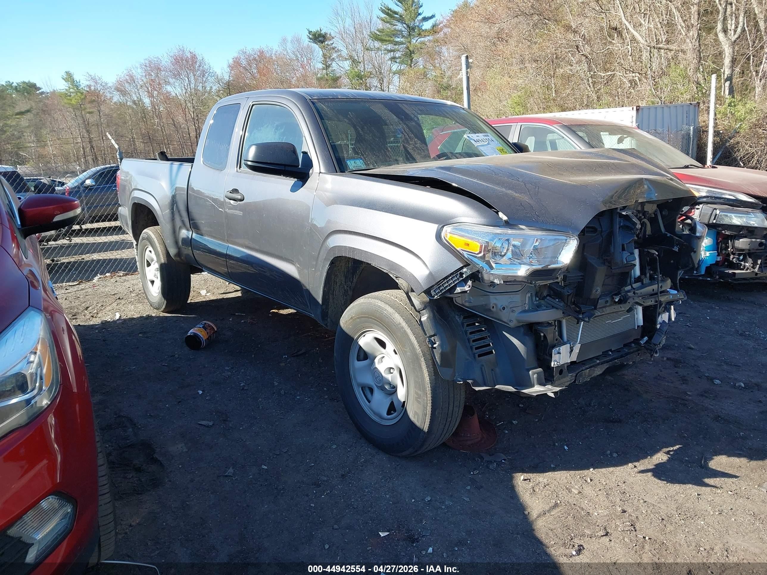 2022 Toyota Tacoma Sr Gray vin: 3TYSX5EN4NT014062