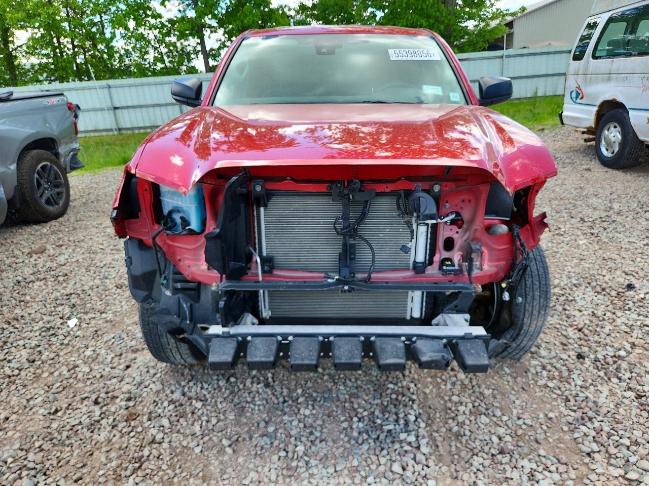 2022 Toyota Tacoma Sr Красный vin: 3TYSX5EN5NT012837