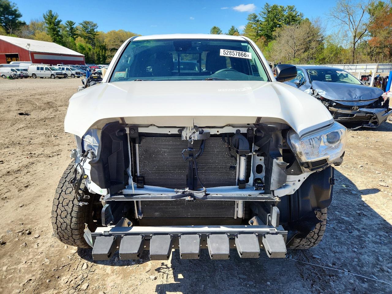 2020 Toyota Tacoma Sr White vin: 3TYSX5ENXLT001992