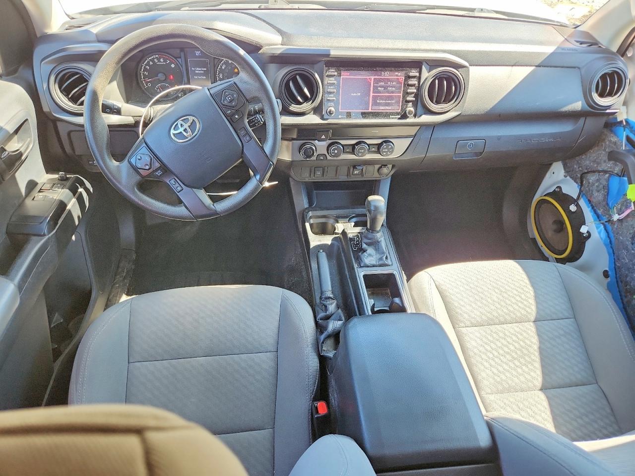 2020 Toyota Tacoma Sr White vin: 3TYSX5ENXLT001992