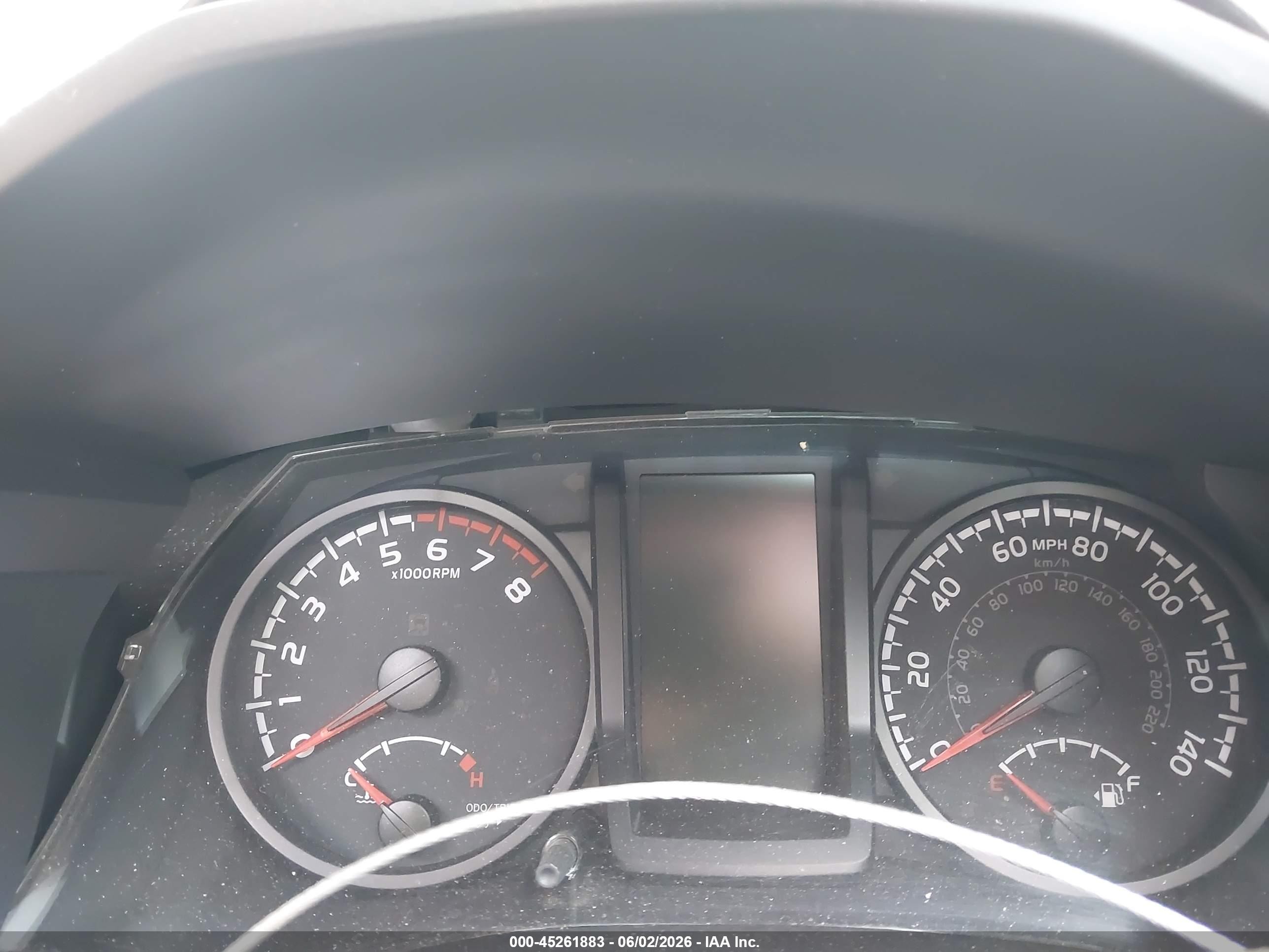2021 Toyota Tacoma Sr Серый vin: 3TYSX5ENXMT009155
