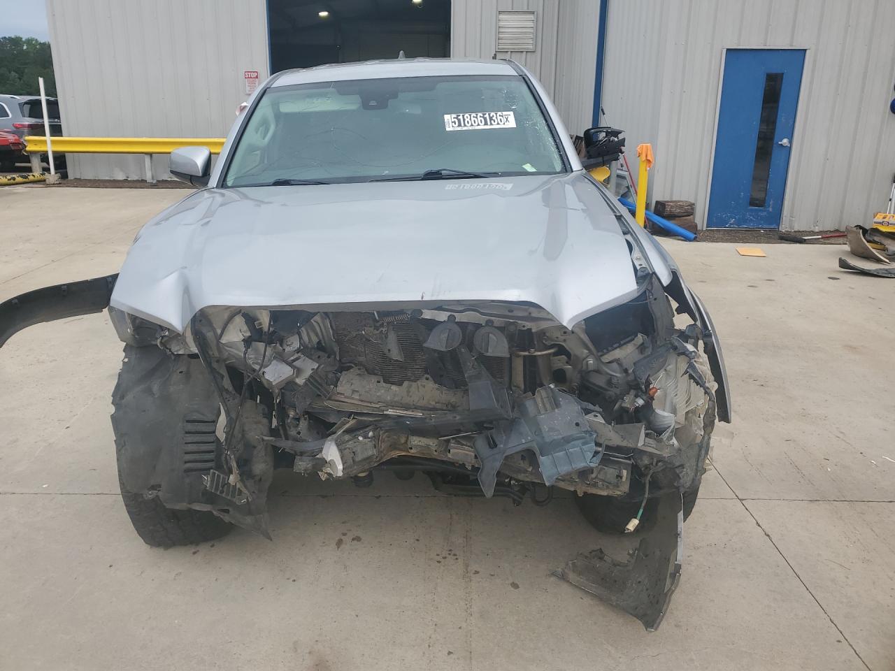 2021 Toyota Tacoma Sr5 V6 Silver vin: 3TYSZ5AN4MT015176 Damage: Front Bumper Reinforcement, Broken, Replacement Required
