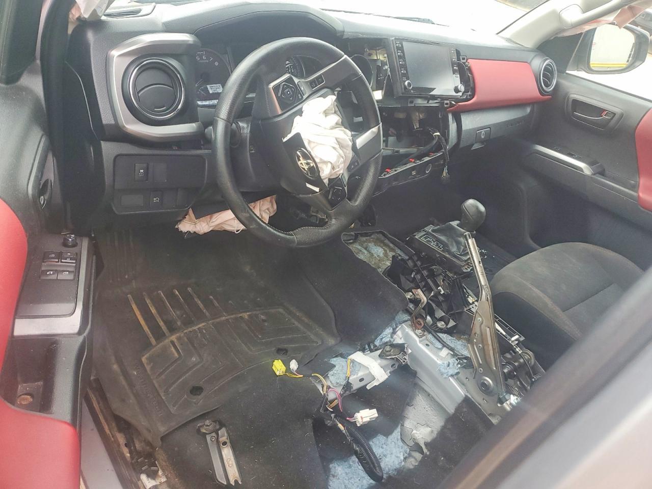 2021 Toyota Tacoma Sr5 V6 Silver vin: 3TYSZ5AN4MT015176