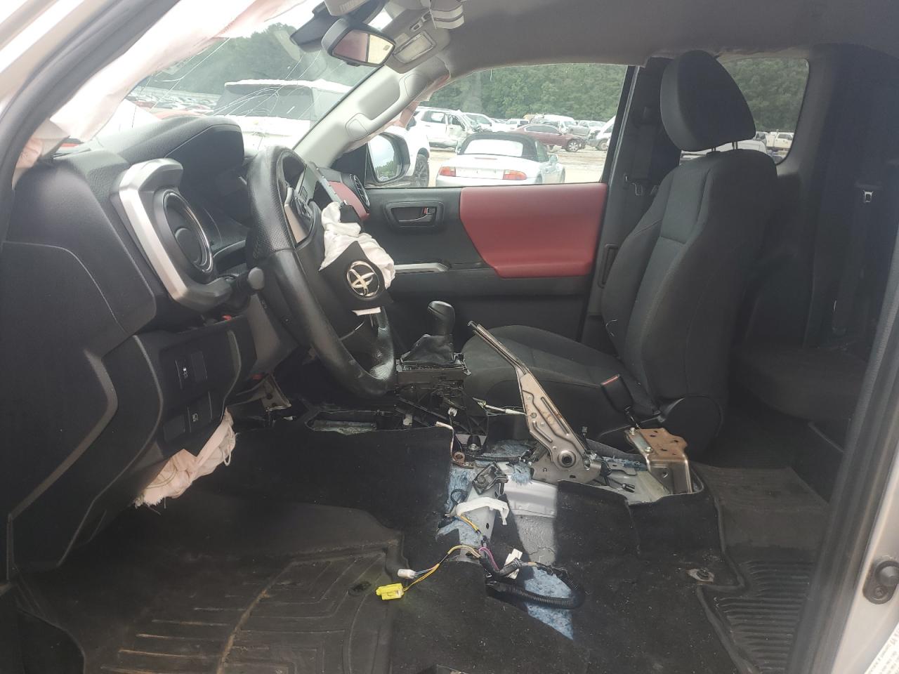 2021 Toyota Tacoma Sr5 V6 Silver vin: 3TYSZ5AN4MT015176 Damage: Center Console, Broken, Replacement Required