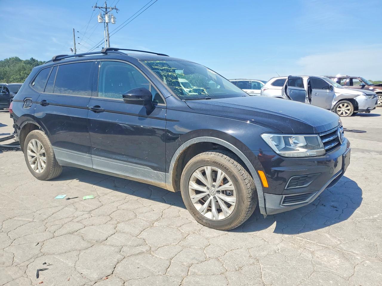 2018 Volkswagen Tiguan S Black vin: 3VV0B7AX0JM097053