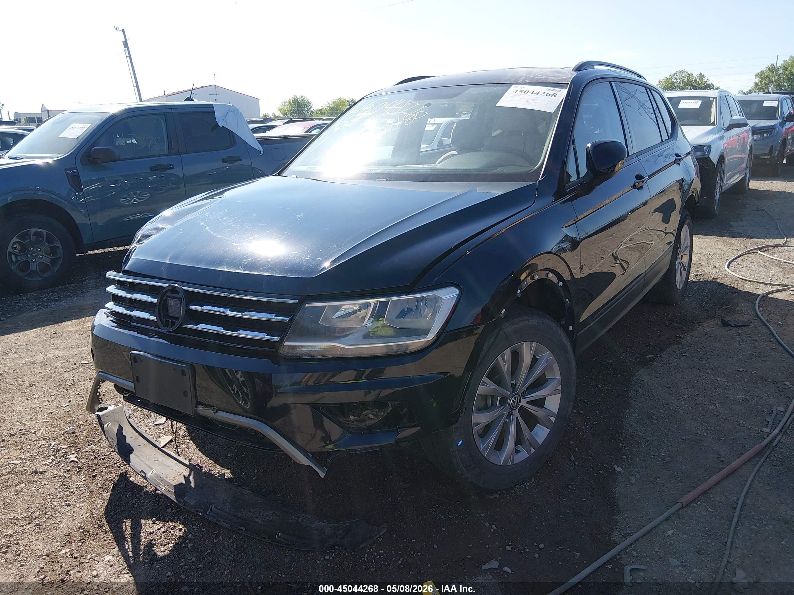 2019 Volkswagen Tiguan 2.0t S Черный vin: 3VV0B7AX3KM111318