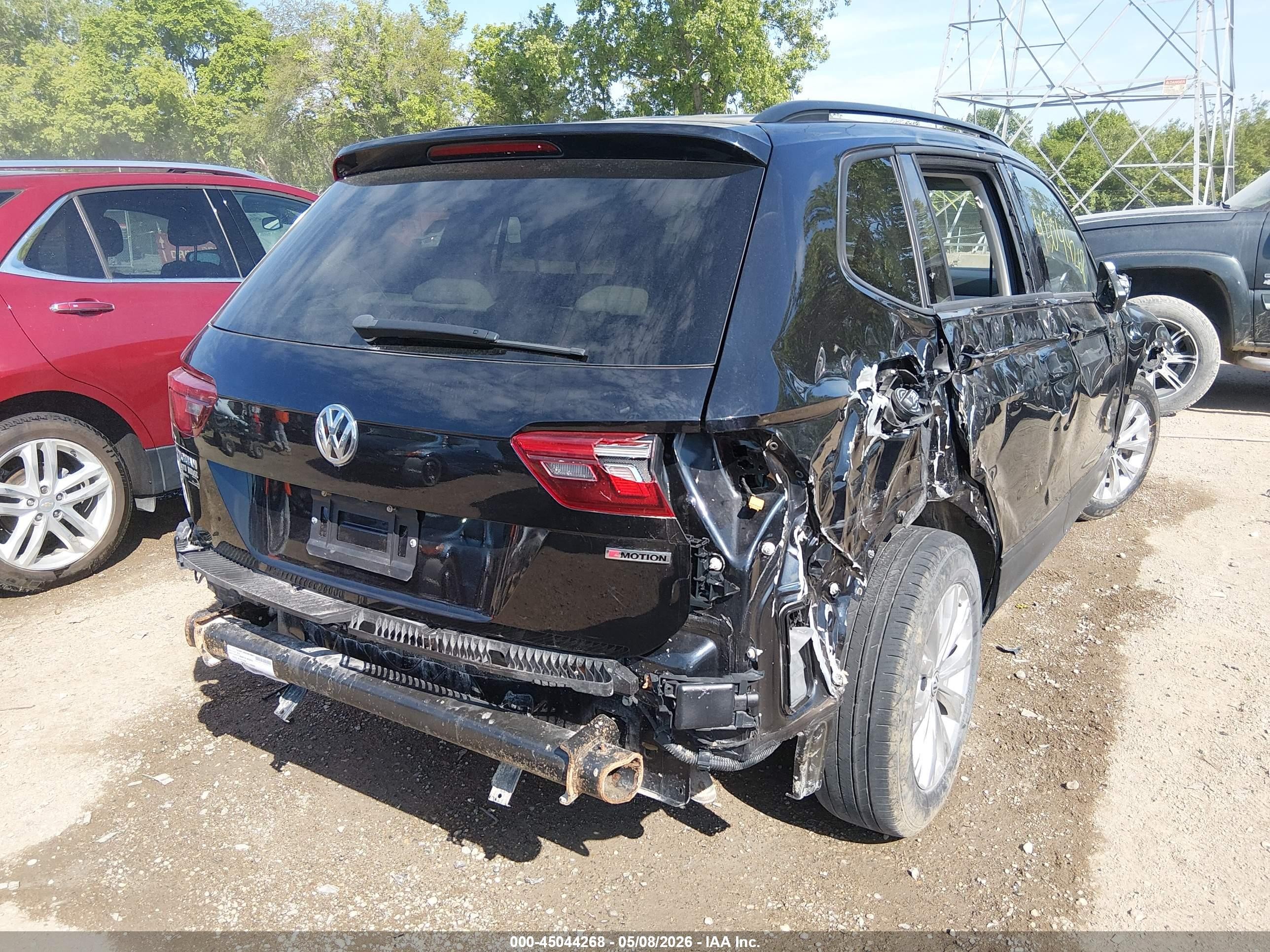 2019 Volkswagen Tiguan 2.0t S Черный vin: 3VV0B7AX3KM111318