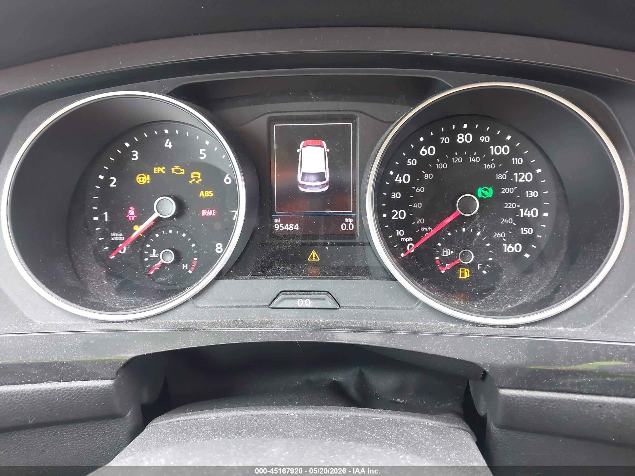 2019 Volkswagen Tiguan 2.0t S Белый vin: 3VV0B7AXXKM199428