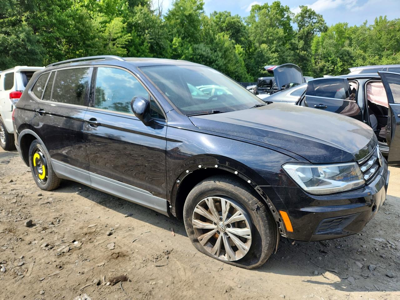 2019 Volkswagen Tiguan S Black vin: 3VV1B7AX0KM162800