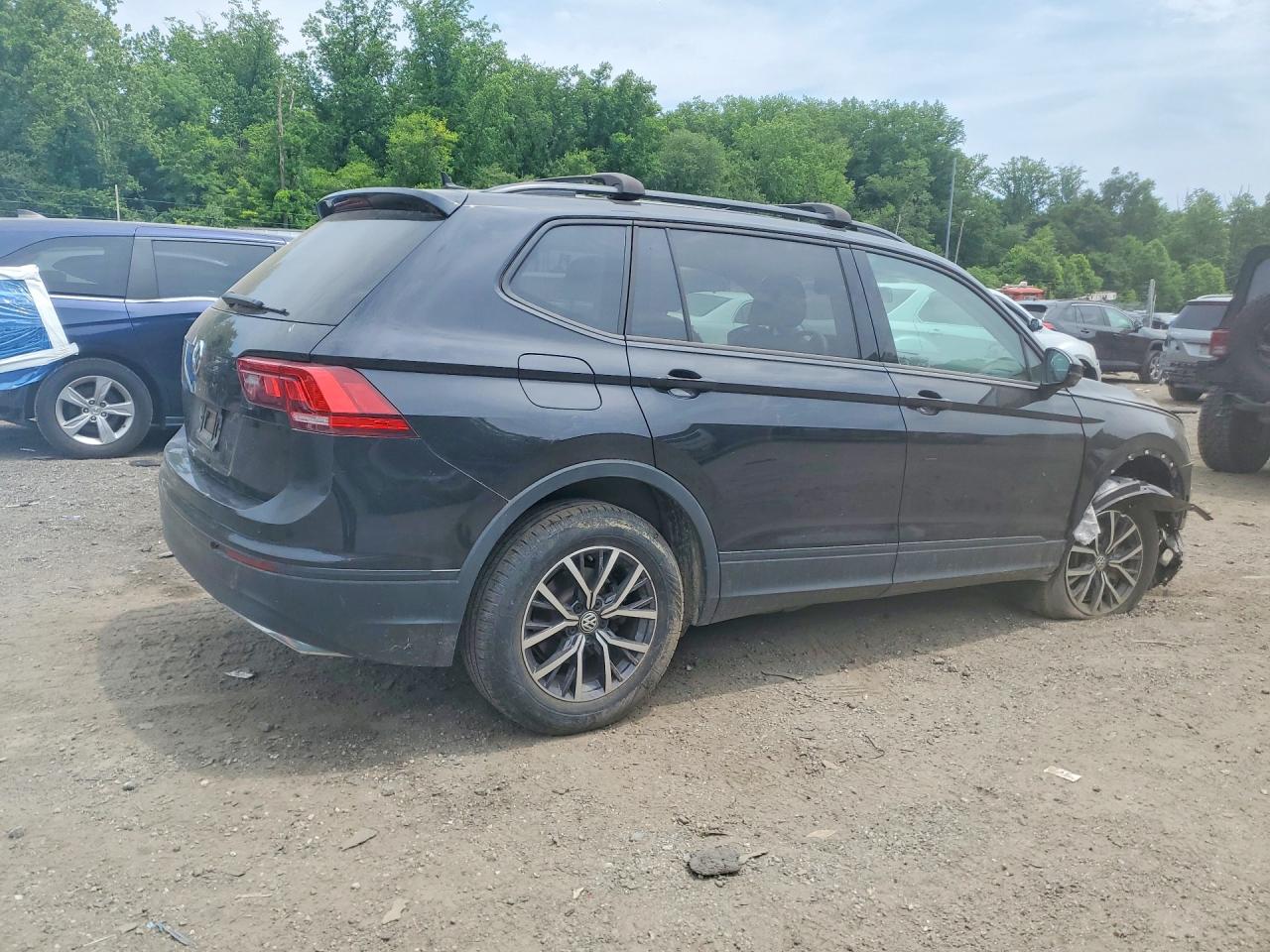 2021 Volkswagen Tiguan S Black vin: 3VV1B7AX3MM025563