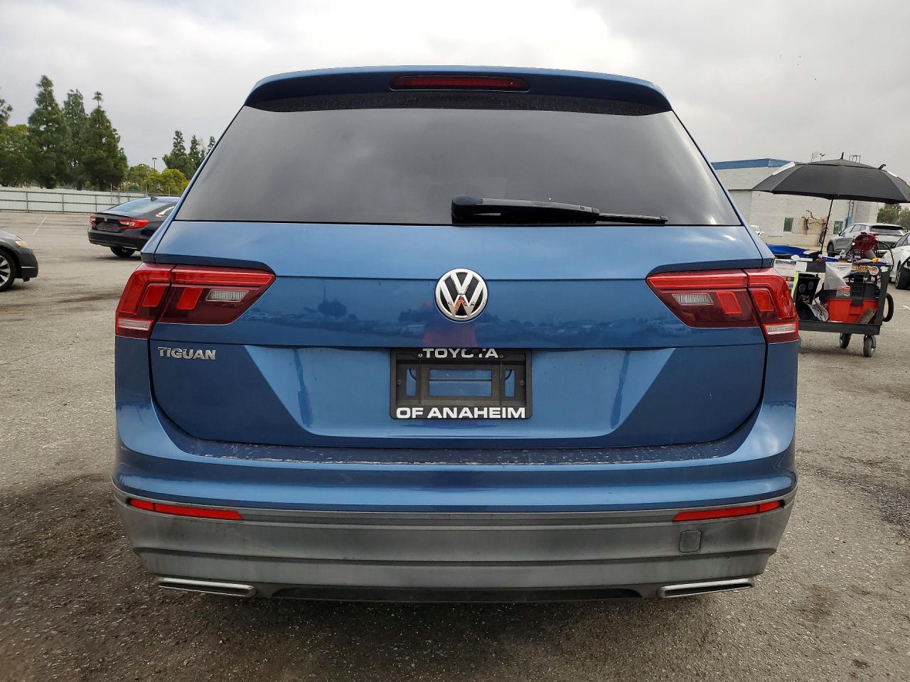 2019 Volkswagen Tiguan S Синий vin: 3VV1B7AX4KM062747