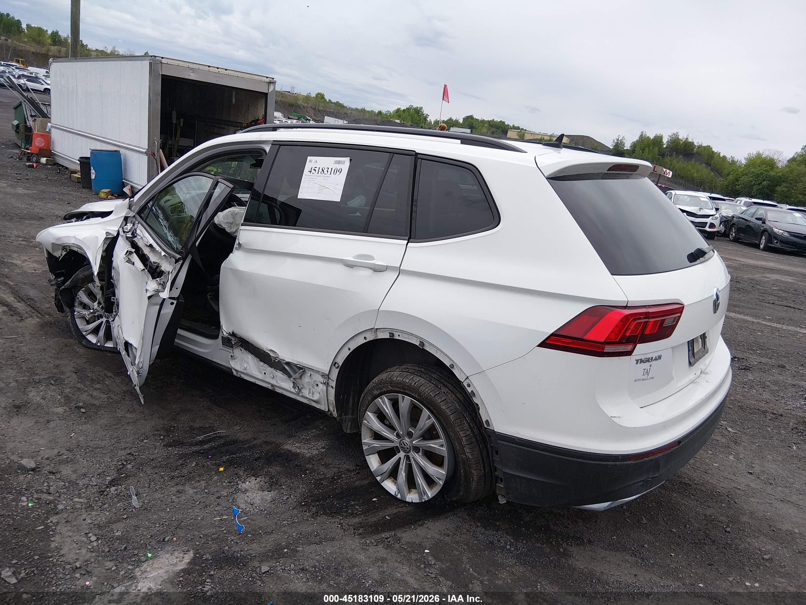 2020 Volkswagen Tiguan 2.0t S Белый vin: 3VV1B7AX5LM079915