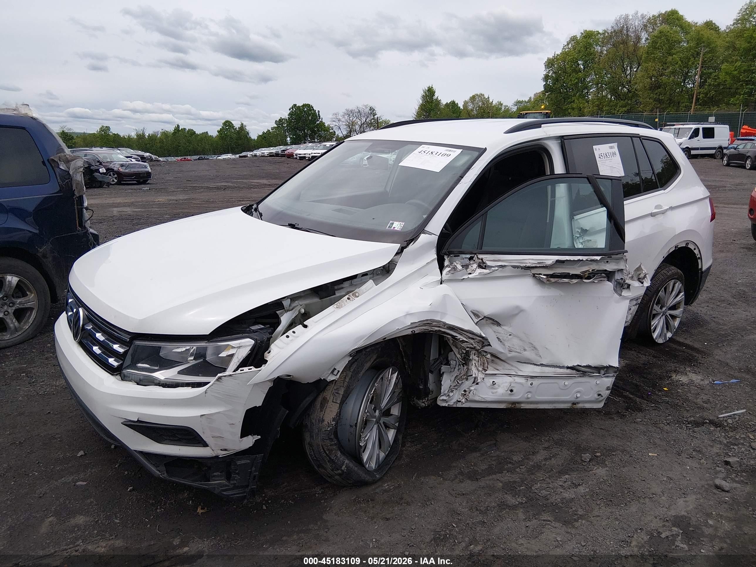 2020 Volkswagen Tiguan 2.0t S Белый vin: 3VV1B7AX5LM079915