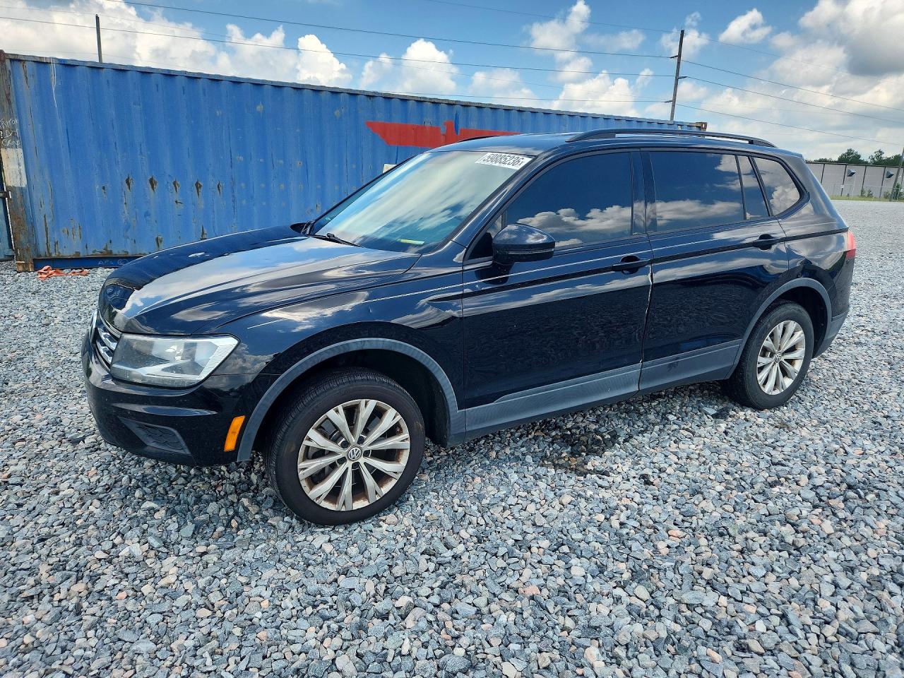 2018 Volkswagen Tiguan S Black vin: 3VV1B7AX8JM024422